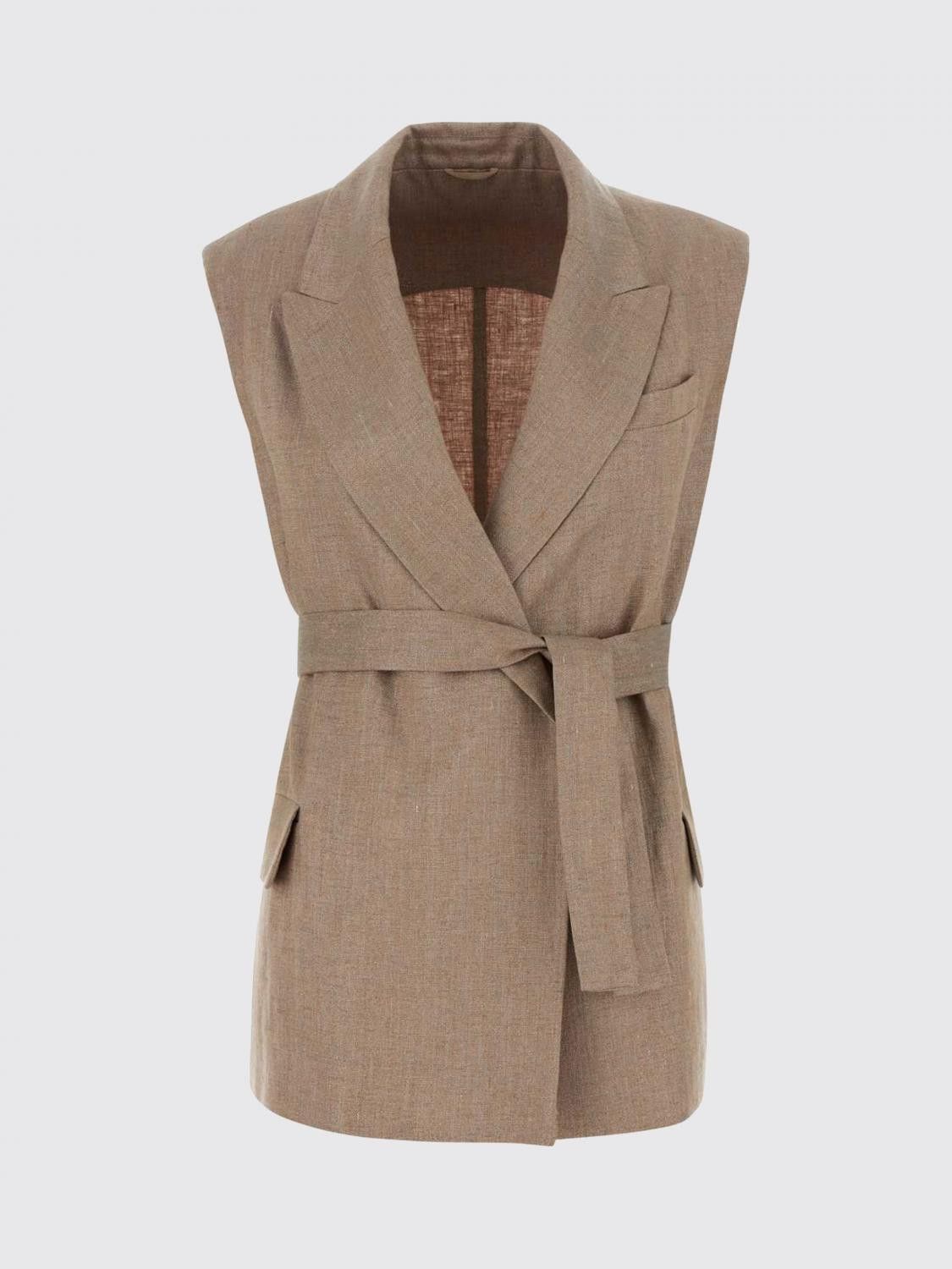 Brunello Cucinelli Brunello Cucinelli Waistcoat Woman Blush Pink Size XS / US 0-2 / IT 36-38 - 2 Thumbnail