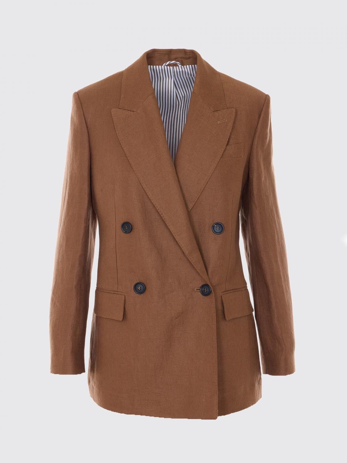 Brunello Cucinelli Brunello Cucinelli Jacket Woman Brown Size M / US 6-8 / IT 42-44 - 2 Thumbnail