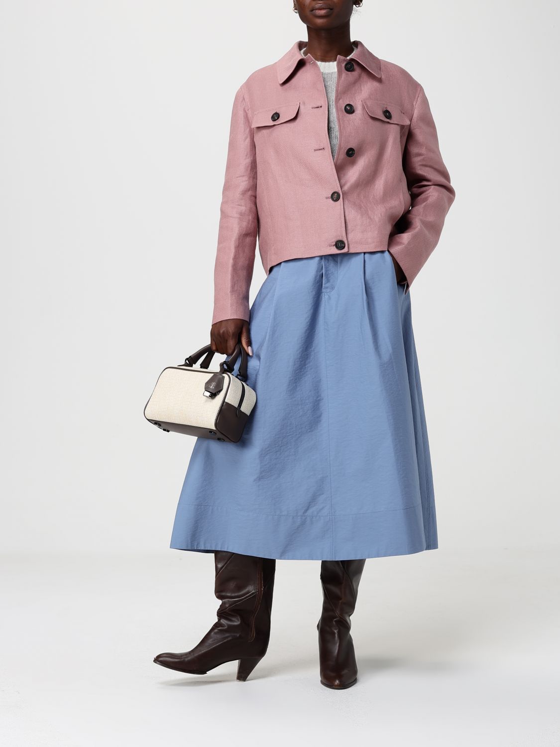 Brunello Cucinelli Brunello Cucinelli Jacket Woman Pink Size M / US 6-8 / IT 42-44 - 2 Thumbnail