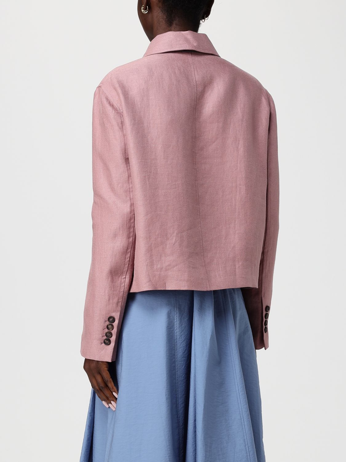 Brunello Cucinelli Brunello Cucinelli Jacket Woman Pink Size M / US 6-8 / IT 42-44 - 3 Thumbnail