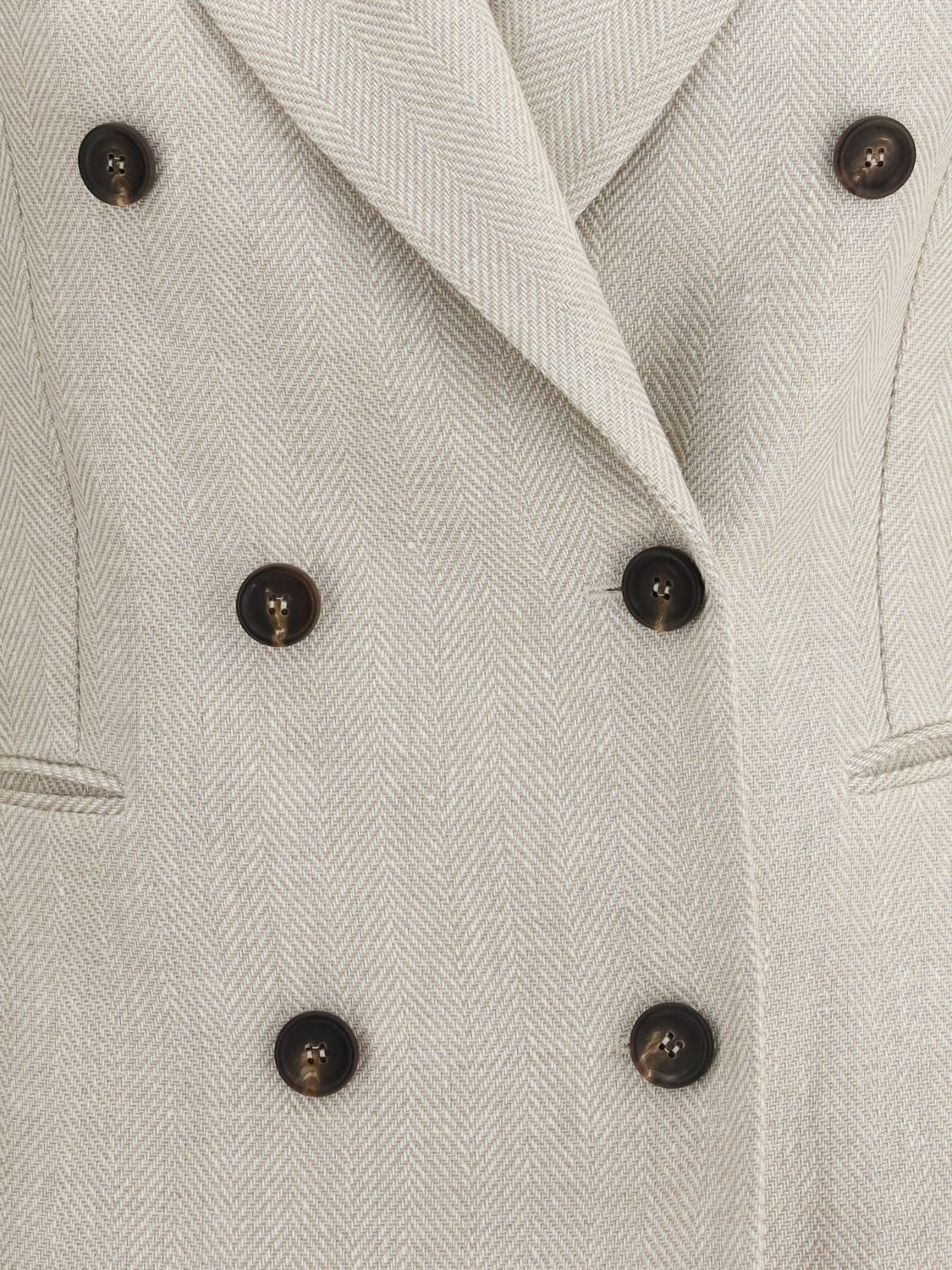 Brunello Cucinelli Brunello Cucinelli Jacket Woman Beige Size XS / US 0-2 / IT 36-38 - 4 Thumbnail