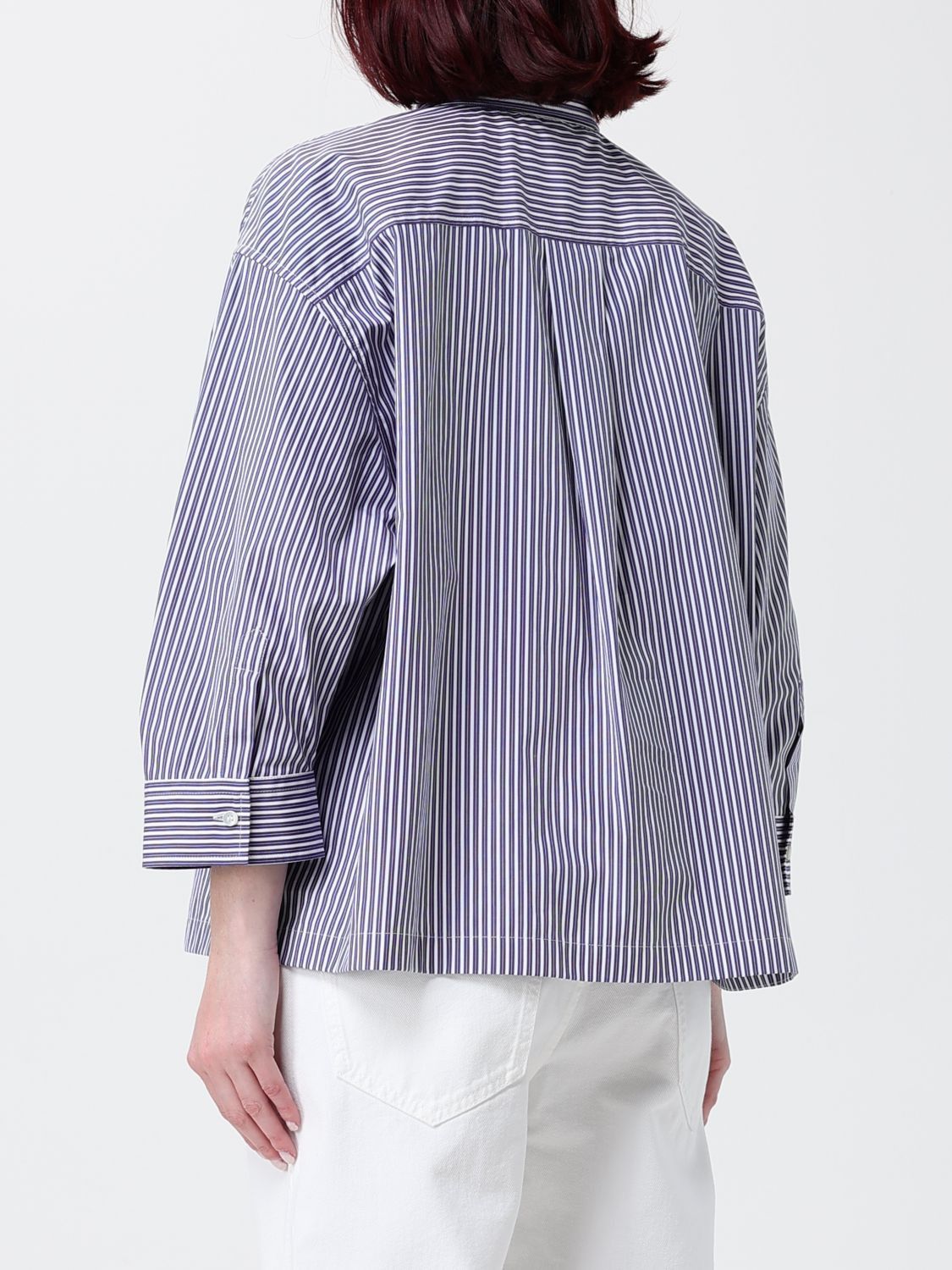 Brunello Cucinelli Brunello Cucinelli Shirt Woman Blue Size S / US 4 / IT 40 - 3 Thumbnail