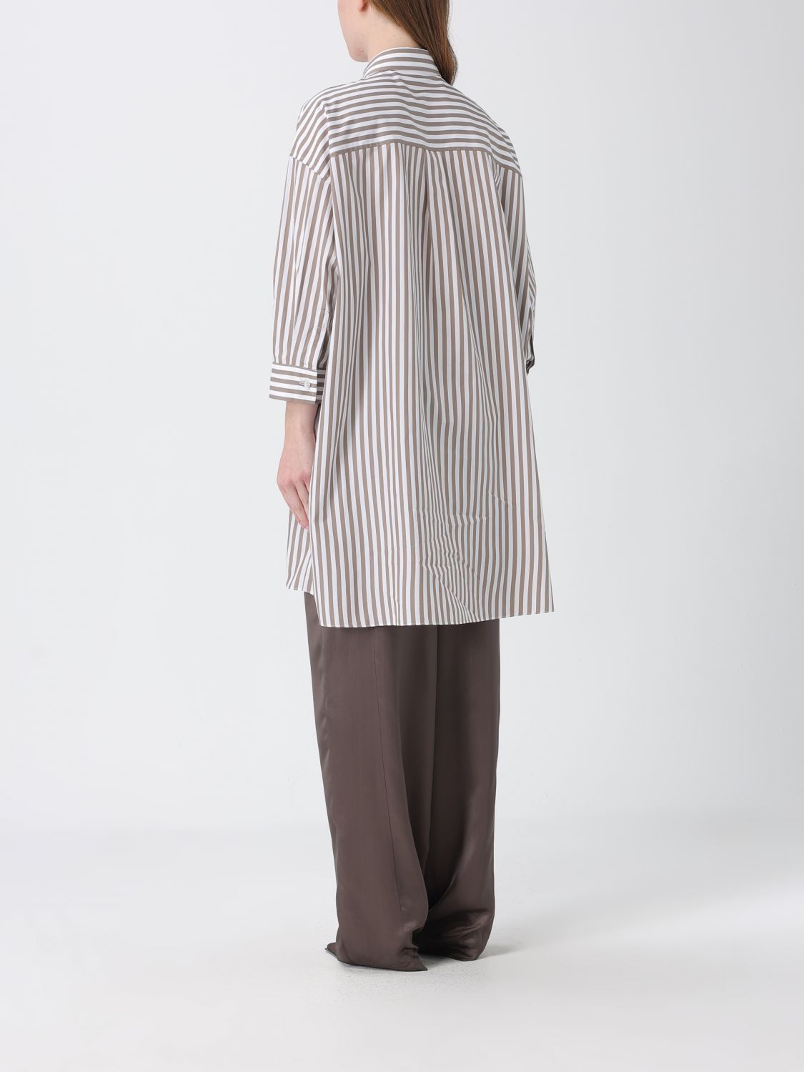 Brunello Cucinelli Brunello Cucinelli Shirt Woman Brown Size XS / US 0-2 / IT 36-38 - 3 Thumbnail