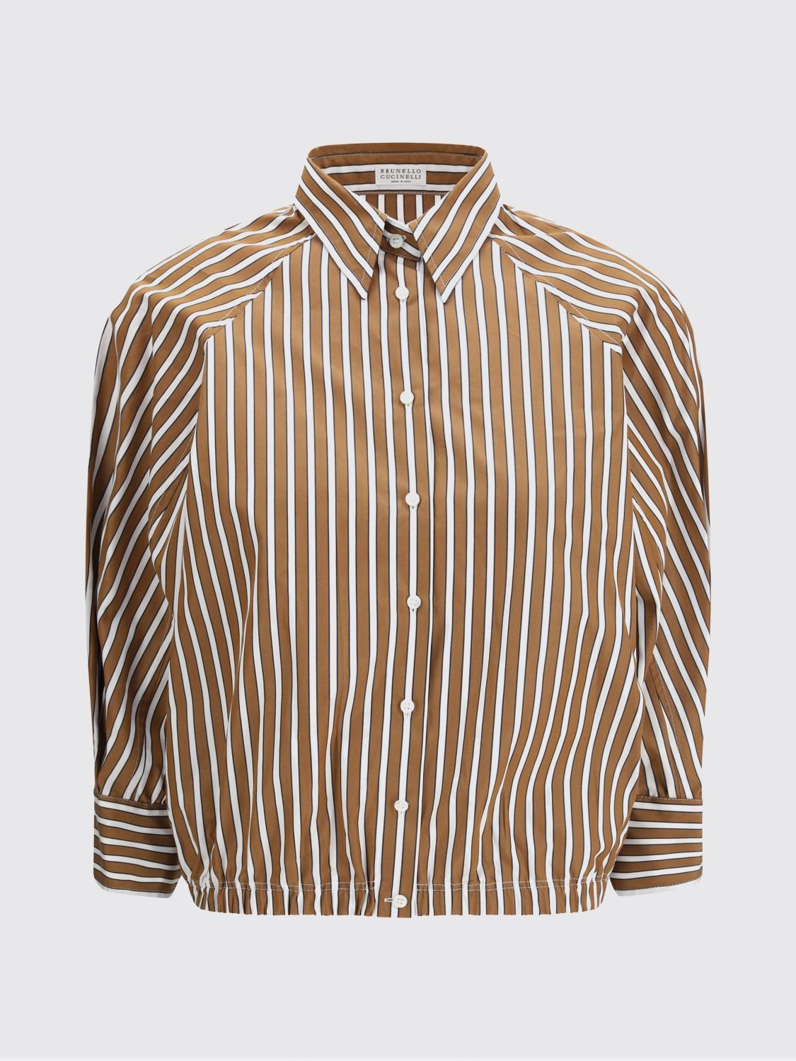 Brunello Cucinelli Brunello Cucinelli Shirt Woman Brown Size S / US 4 / IT 40 - 2 Thumbnail
