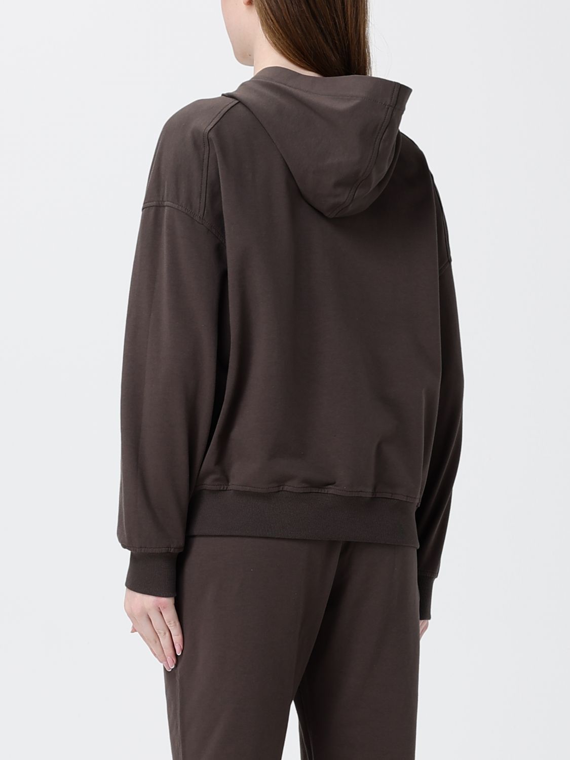 Brunello Cucinelli Brunello Cucinelli Sweatshirt Woman Brown Size M / US 6-8 / IT 42-44 - 3 Thumbnail