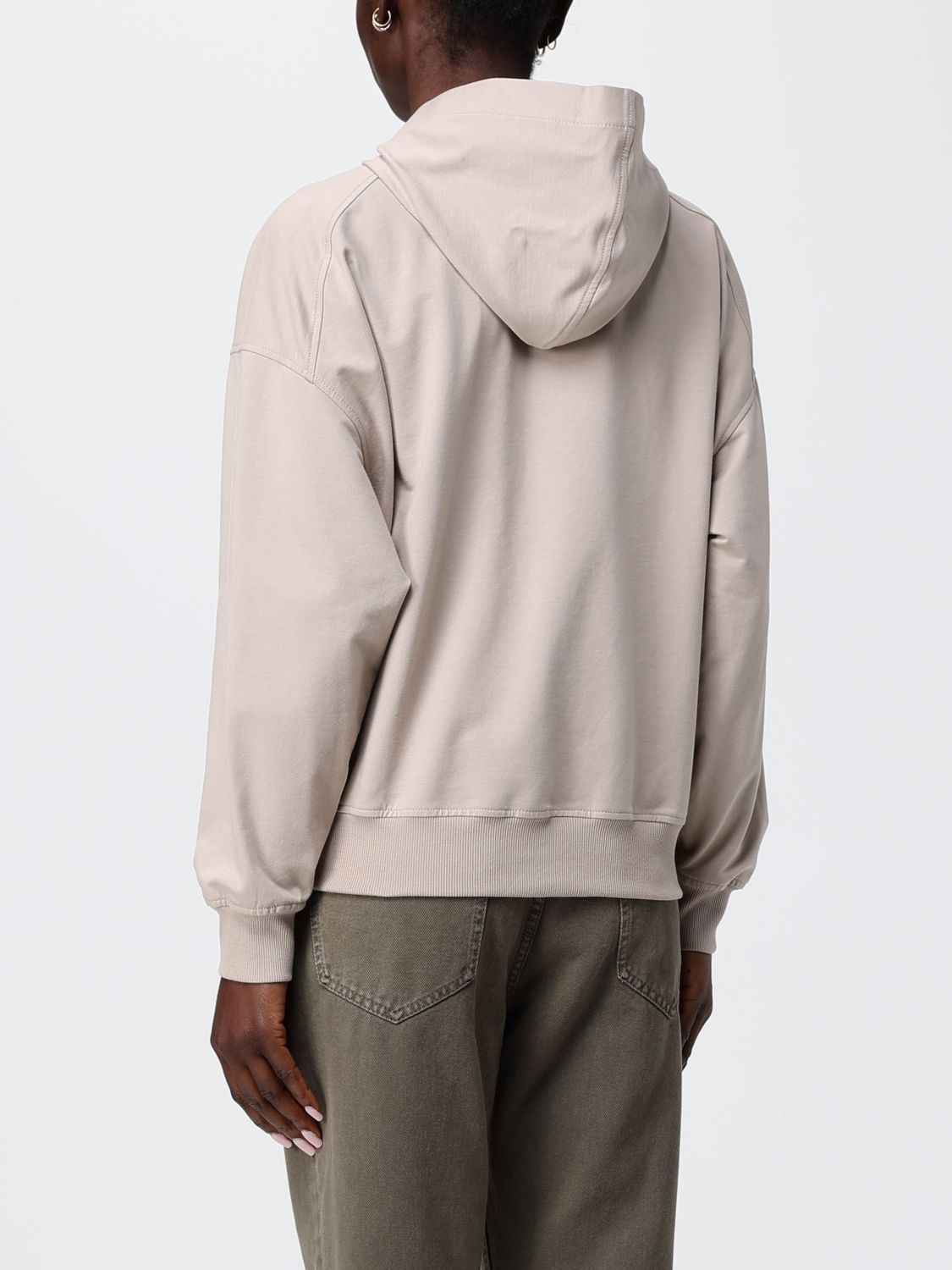 Brunello Cucinelli Brunello Cucinelli Sweatshirt Woman Beige Size S / US 4 / IT 40 - 3 Thumbnail