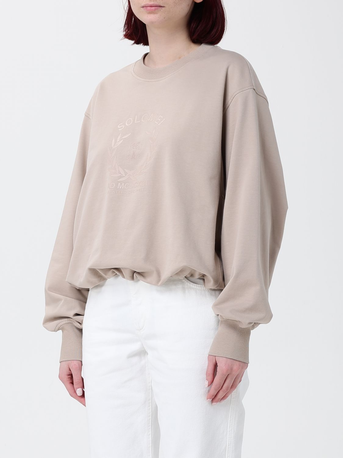 Brunello Cucinelli Brunello Cucinelli Sweatshirt Woman Cocoa Size M / US 6-8 / IT 42-44 - 4 Thumbnail