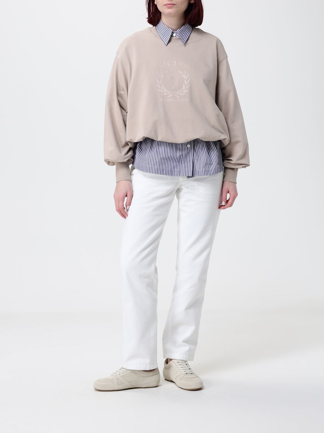 Brunello Cucinelli Brunello Cucinelli Sweatshirt Woman Cocoa Size S / US 4 / IT 40 - 2 Thumbnail