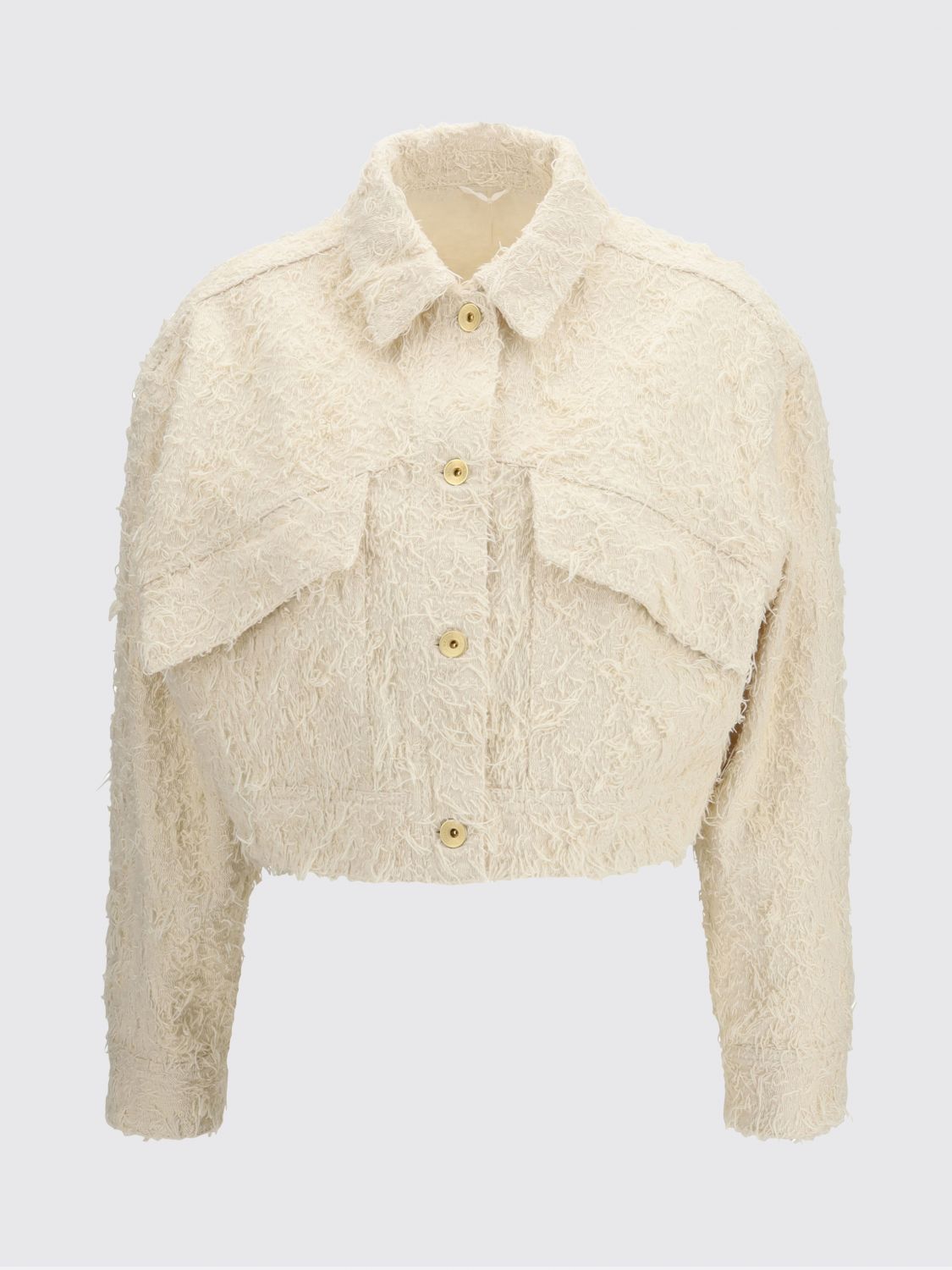 Brunello Cucinelli Brunello Cucinelli Jacket Woman Beige Size M / US 6-8 / IT 42-44 - 2 Thumbnail