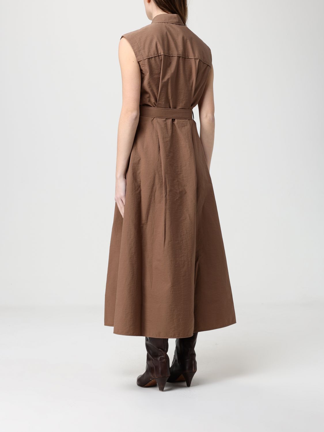 Brunello Cucinelli Brunello Cucinelli Dress Woman Brown Size S / US 4 / IT 40 - 2 Thumbnail
