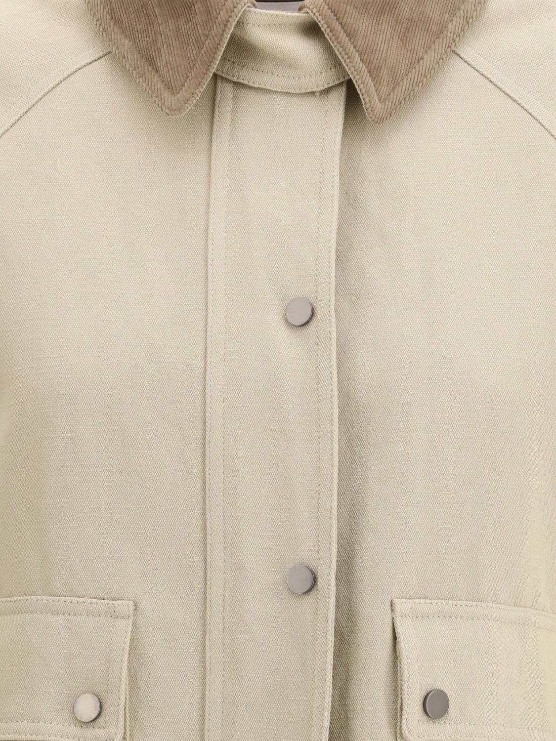 Brunello Cucinelli Brunello Cucinelli Jacket Woman Beige Size M / US 6-8 / IT 42-44 - 4 Thumbnail