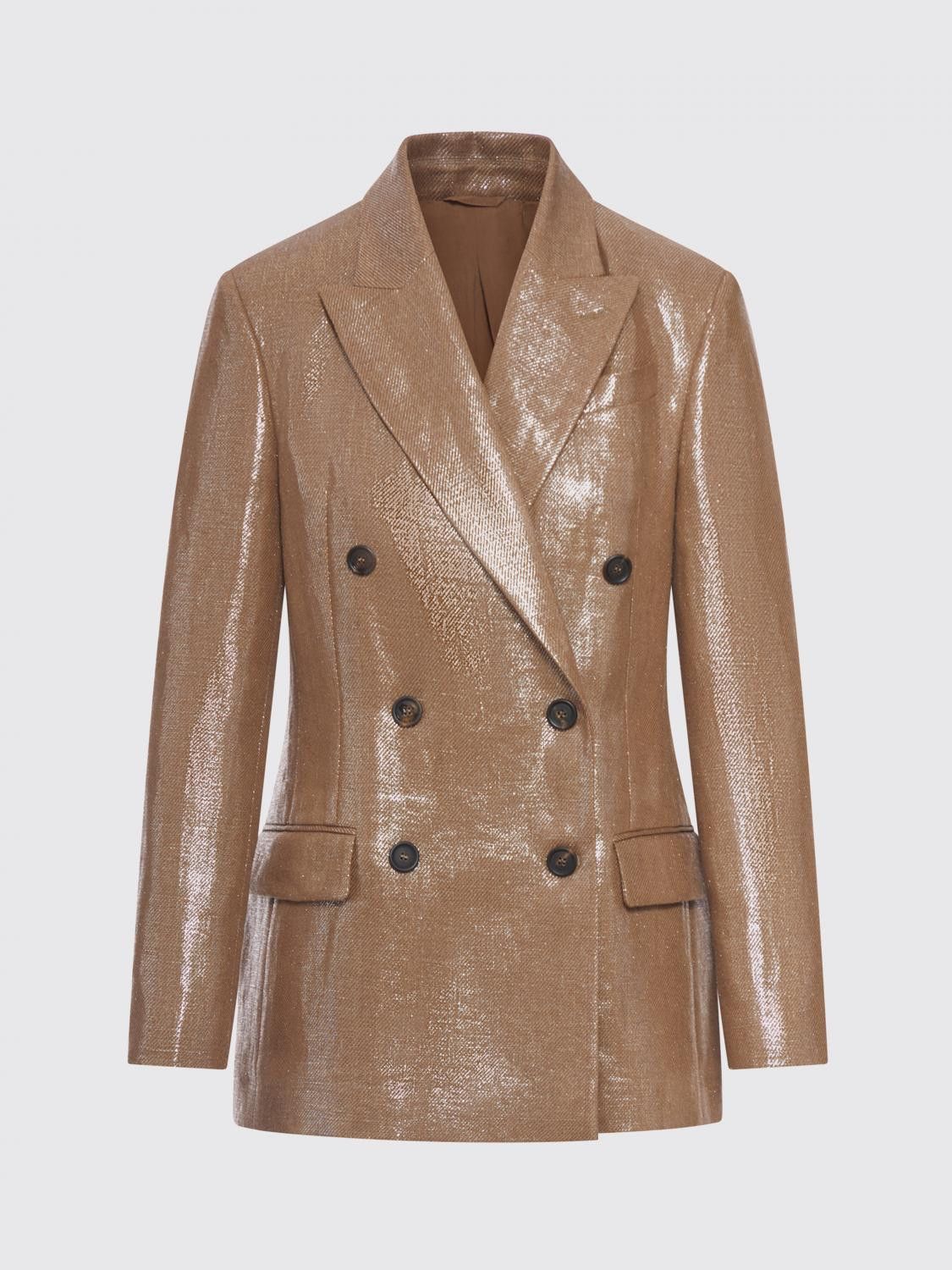 Brunello Cucinelli Brunello Cucinelli Jacket Woman Brown Size S / US 4 / IT 40 - 2 Thumbnail
