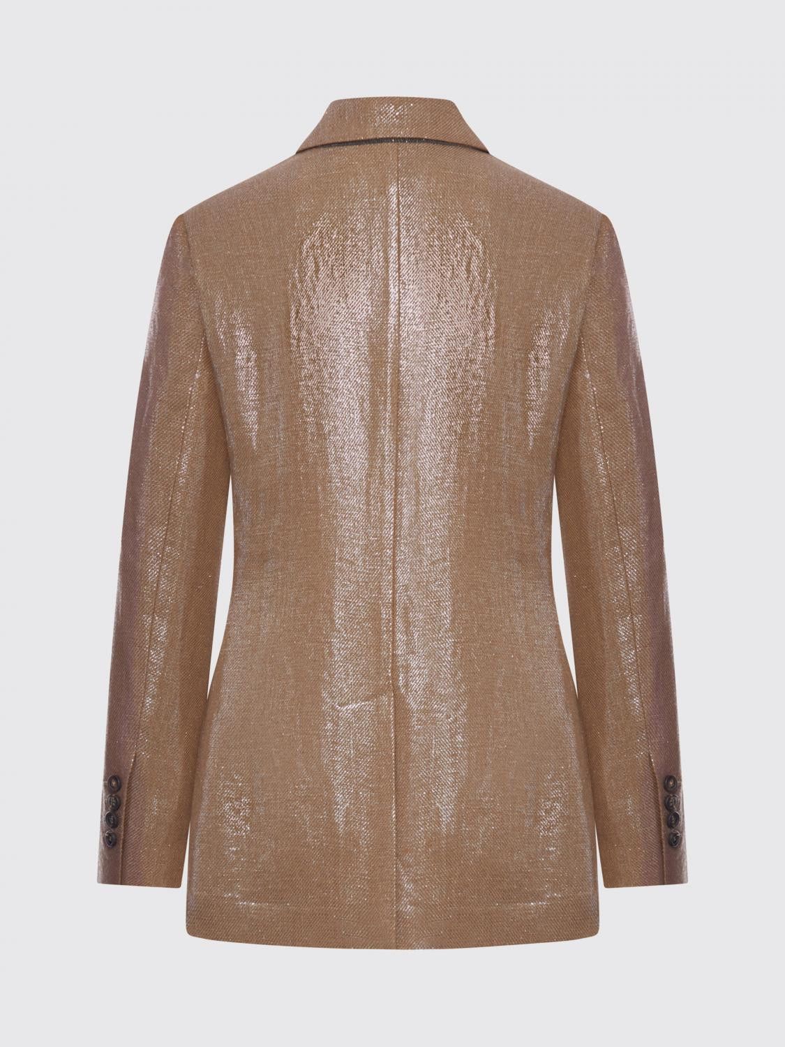 Brunello Cucinelli Brunello Cucinelli Jacket Woman Brown Size S / US 4 / IT 40 - 3 Thumbnail