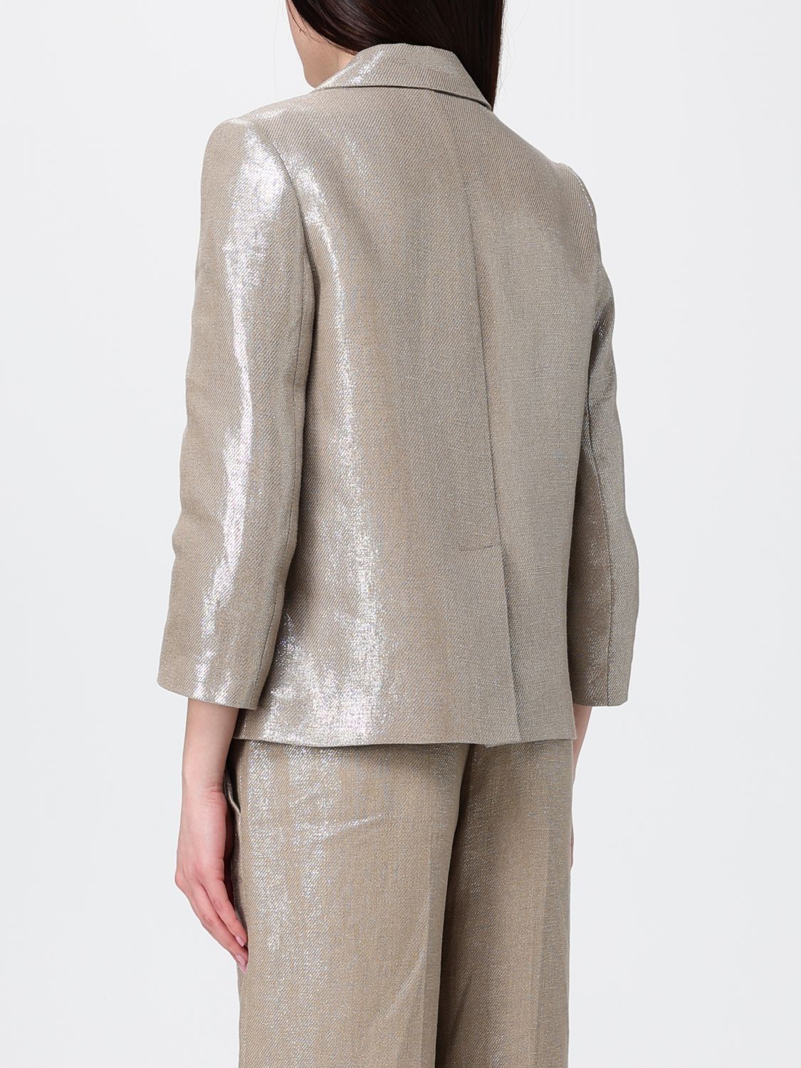 Brunello Cucinelli Brunello Cucinelli Jacket Woman Beige Size M / US 6-8 / IT 42-44 - 3 Thumbnail