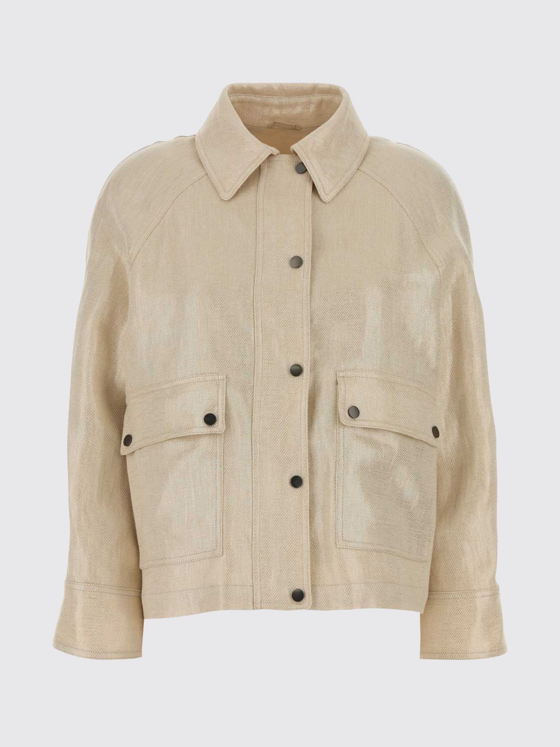Brunello Cucinelli Brunello Cucinelli Jacket Woman Sand Size S / US 4 / IT 40 - 2 Thumbnail