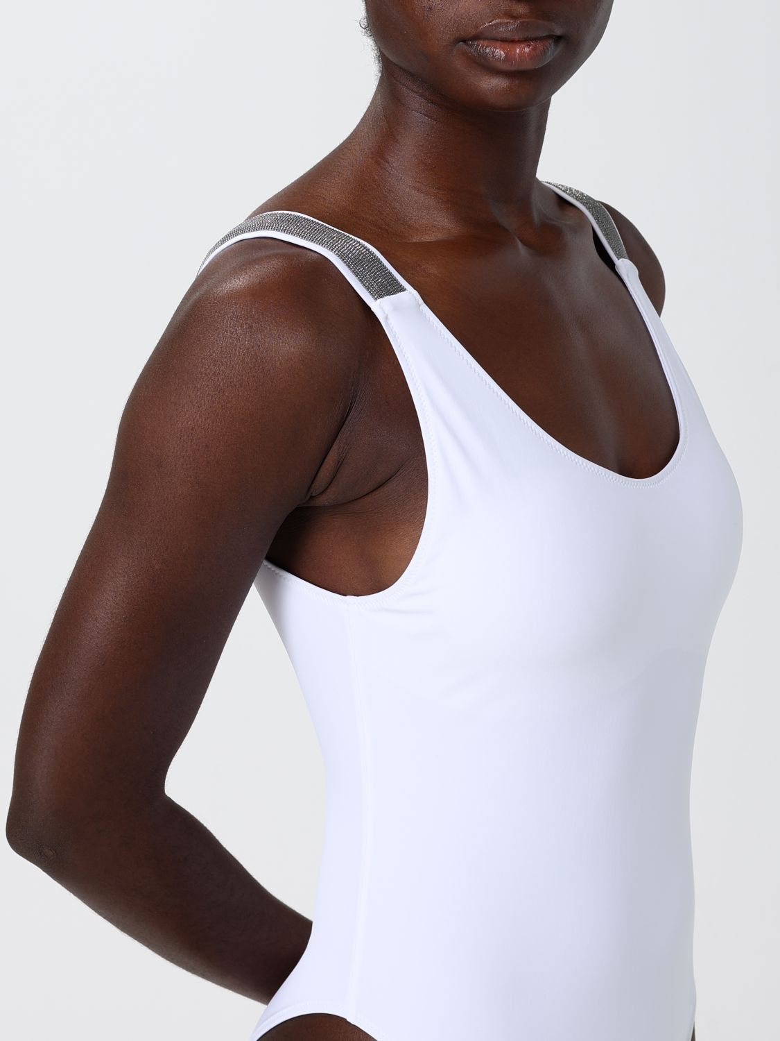 Brunello Cucinelli Brunello Cucinelli Swimsuit Woman White Size XS / US 0-2 / IT 36-38 - 4 Thumbnail
