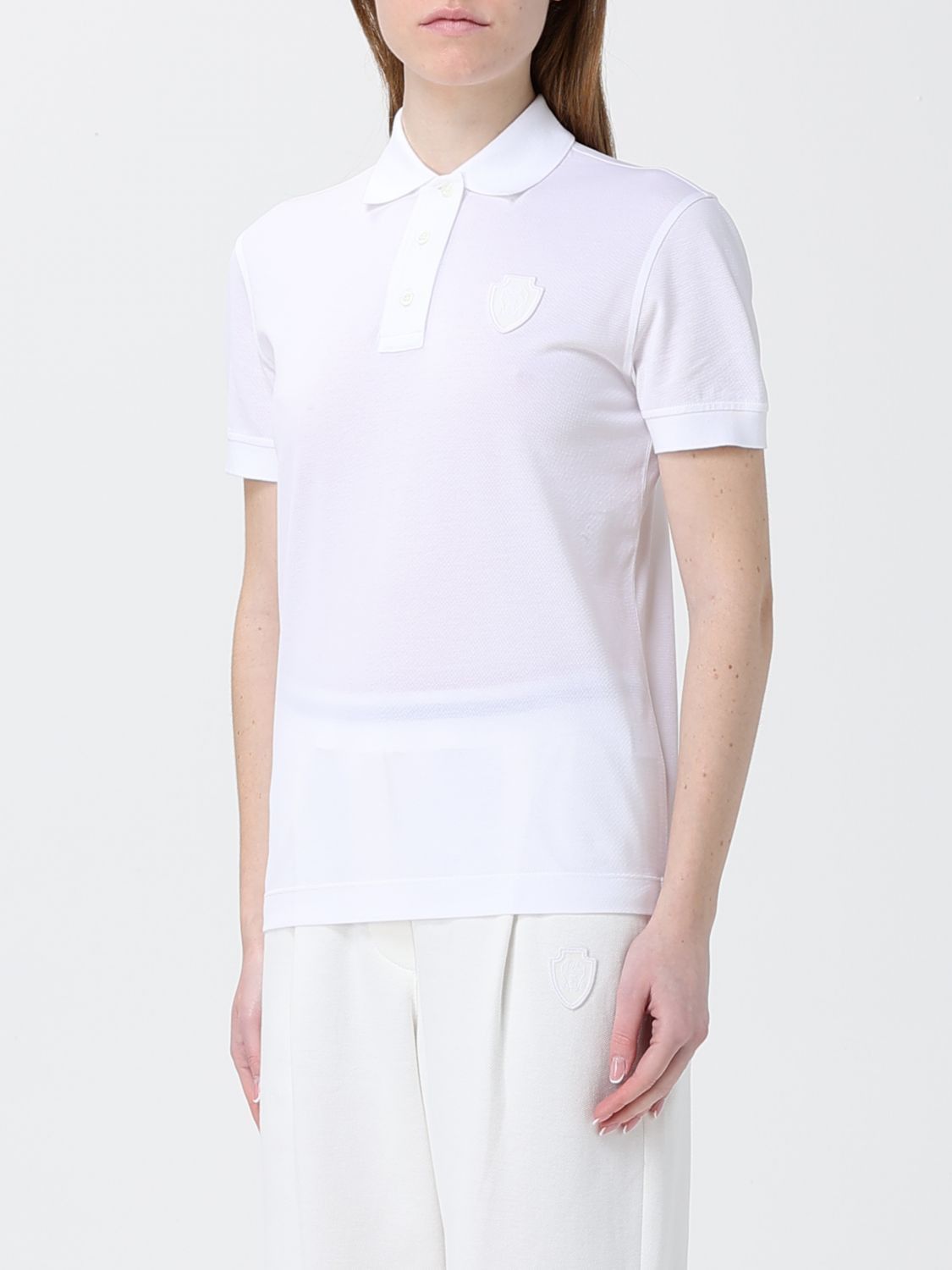 Brunello Cucinelli Brunello Cucinelli Polo Shirt Woman White Size L / US 10 / IT 46 - 4 Thumbnail