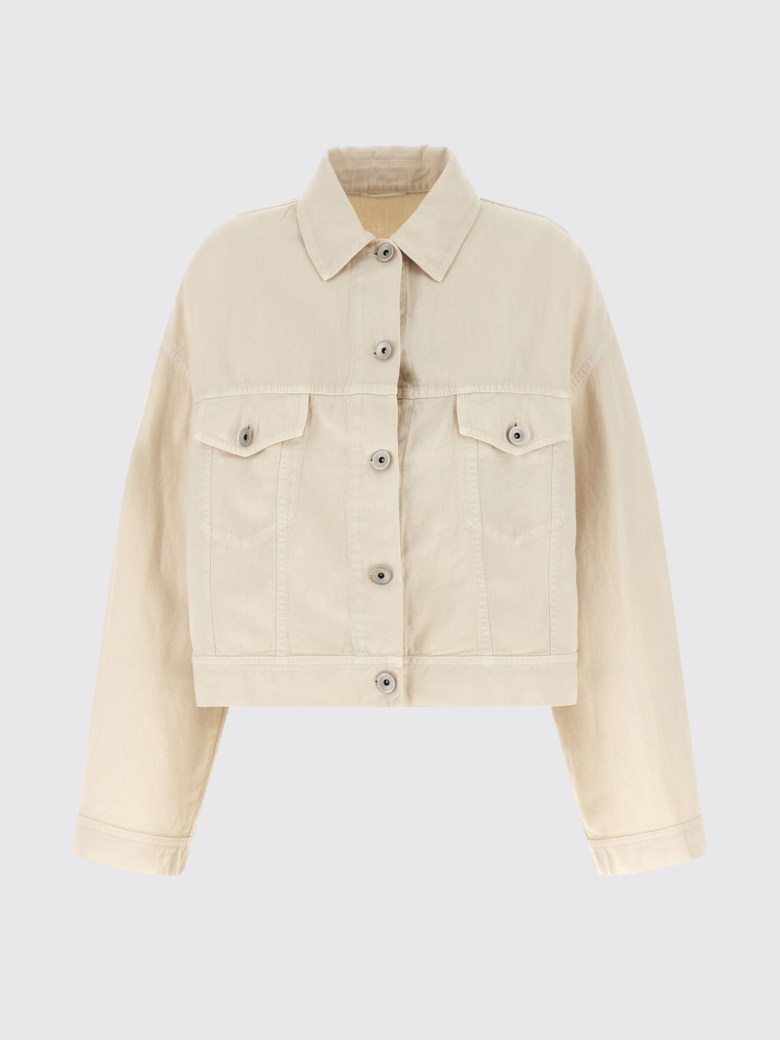 Brunello Cucinelli Brunello Cucinelli Jacket Woman White Size M / US 6-8 / IT 42-44 - 2 Thumbnail