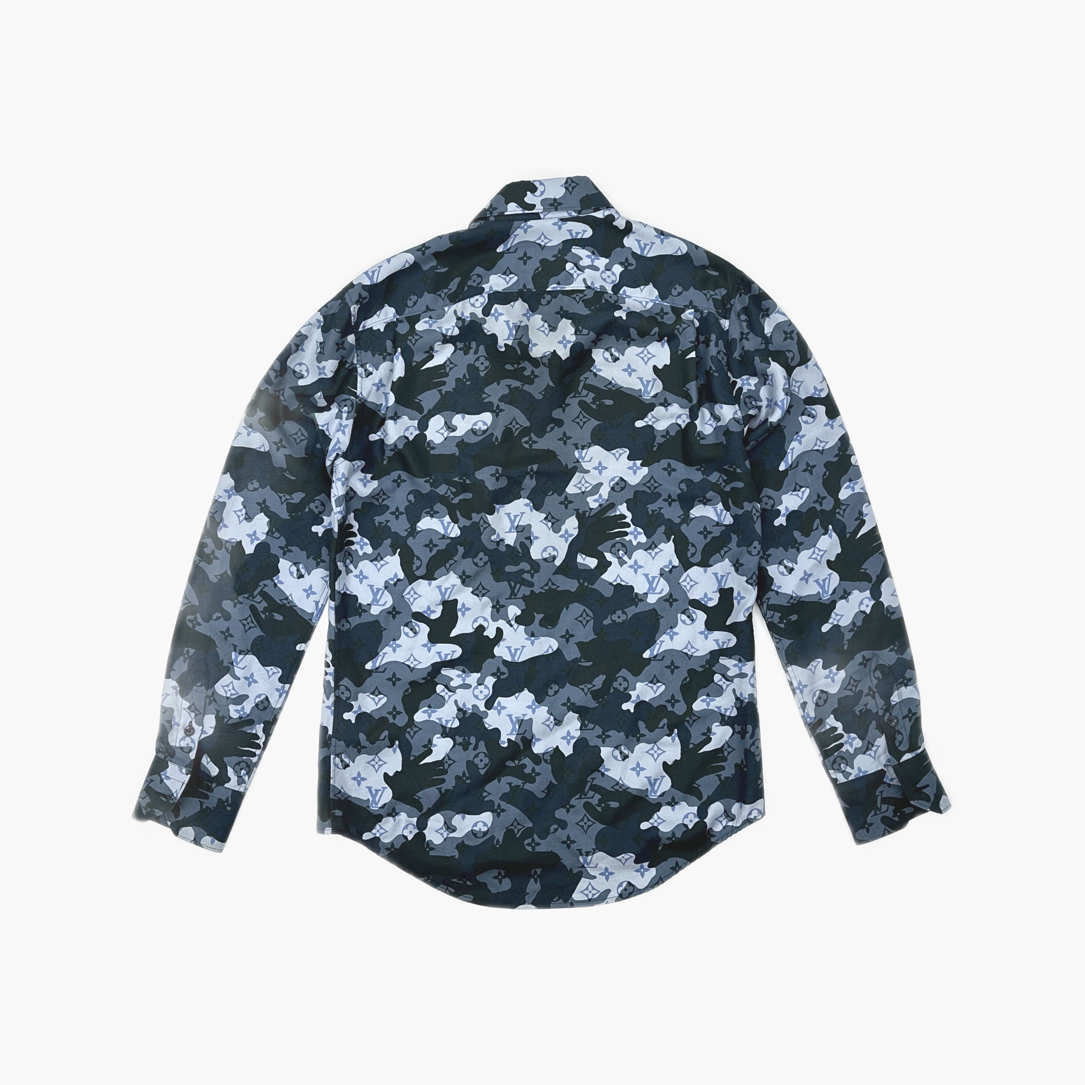 Louis Vuitton Louis Vuitton Camo Monogram Silk Shirt XS Size US XS / EU 42 / 0 - 2 Thumbnail