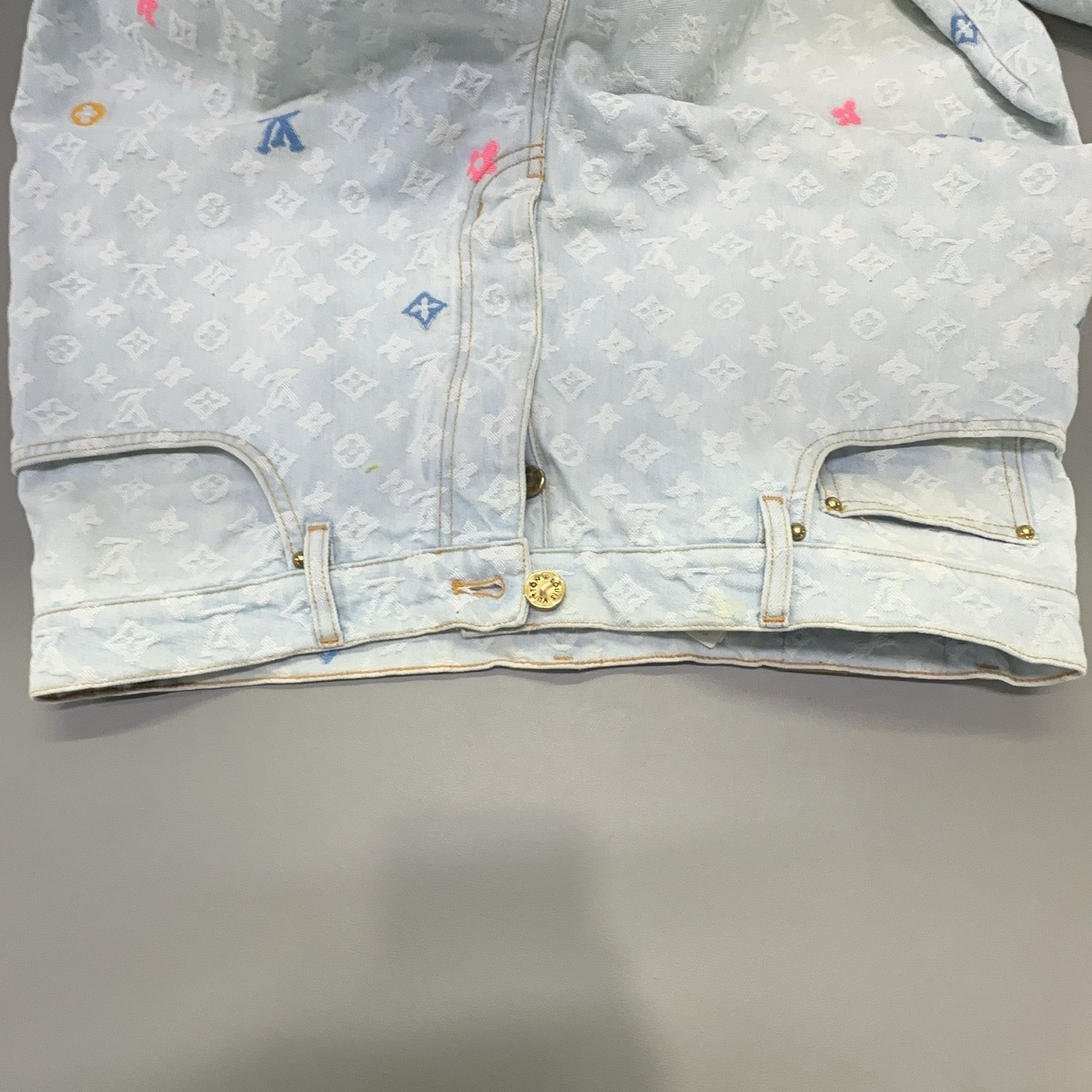 Louis Vuitton Louis Vuitton x Tyler Monogram Print Denim Jeans 34 Size US 34 / EU 50 - 7 Thumbnail