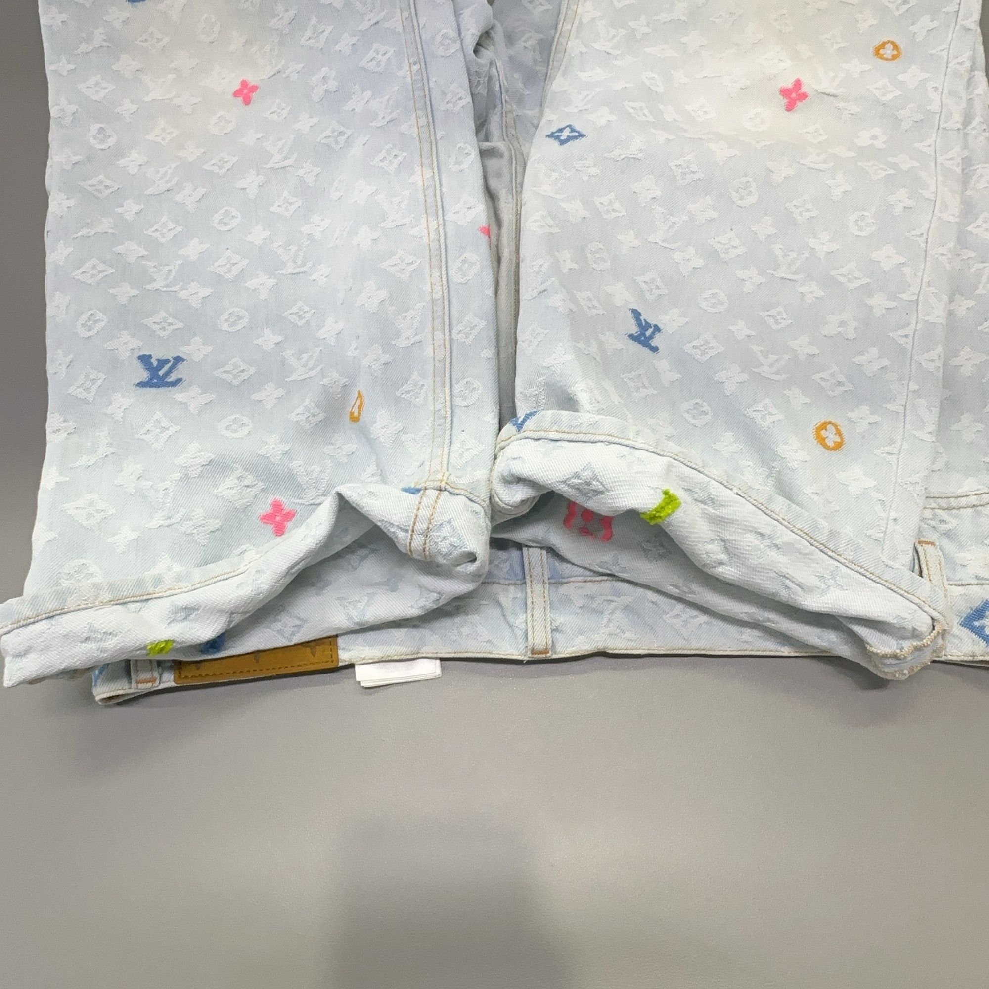 Louis Vuitton Louis Vuitton x Tyler Monogram Print Denim Jeans 34 Size US 34 / EU 50 - 10 Thumbnail