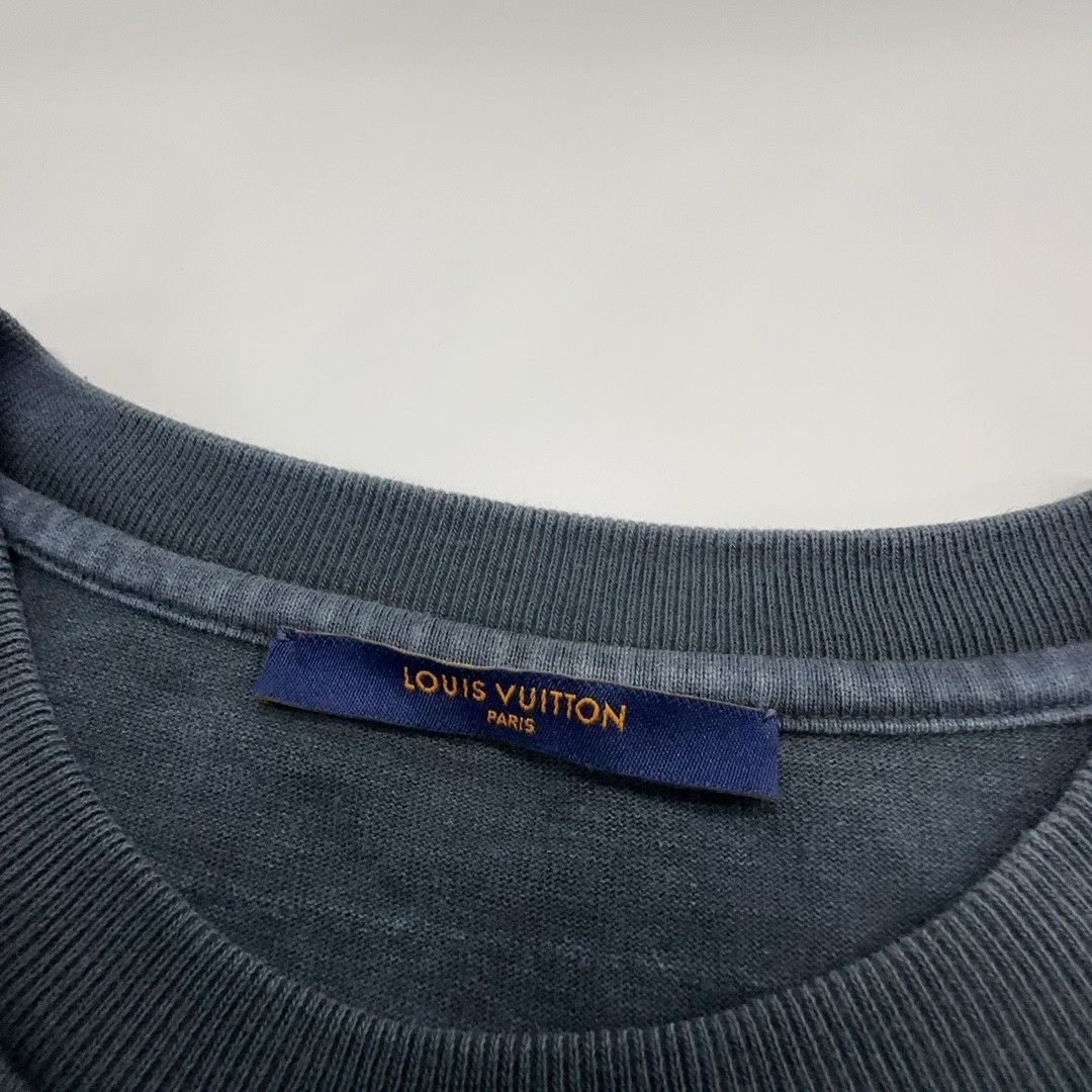 Louis Vuitton Louis Vuitton Washed Gray Staples T-Shirt M Size US M / EU 48-50 / 2 - 3 Thumbnail