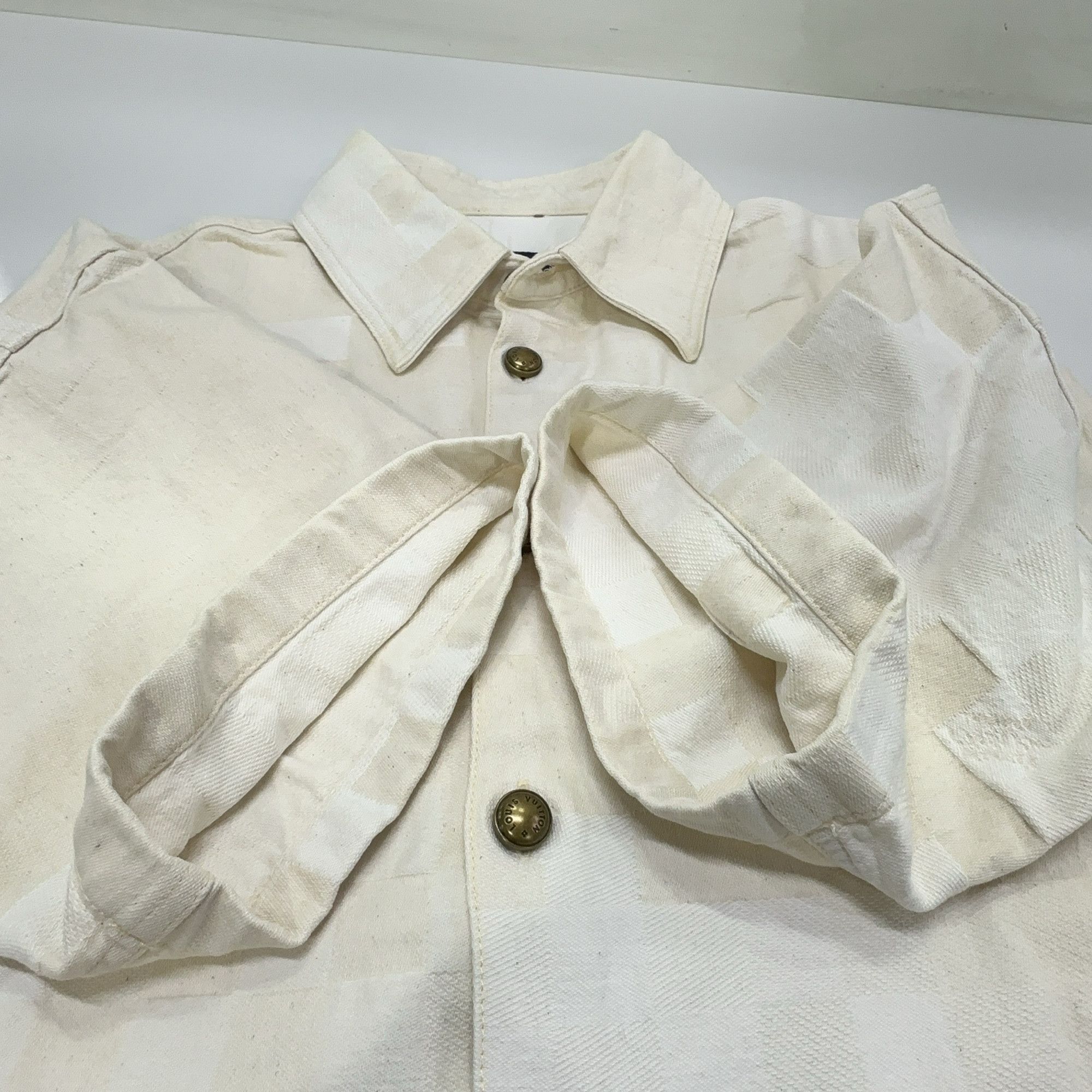 Louis Vuitton Louis Vuitton Damier Check Short Sleeve Shirt XXL Size US XXL / EU 58 / 5 - 7 Thumbnail