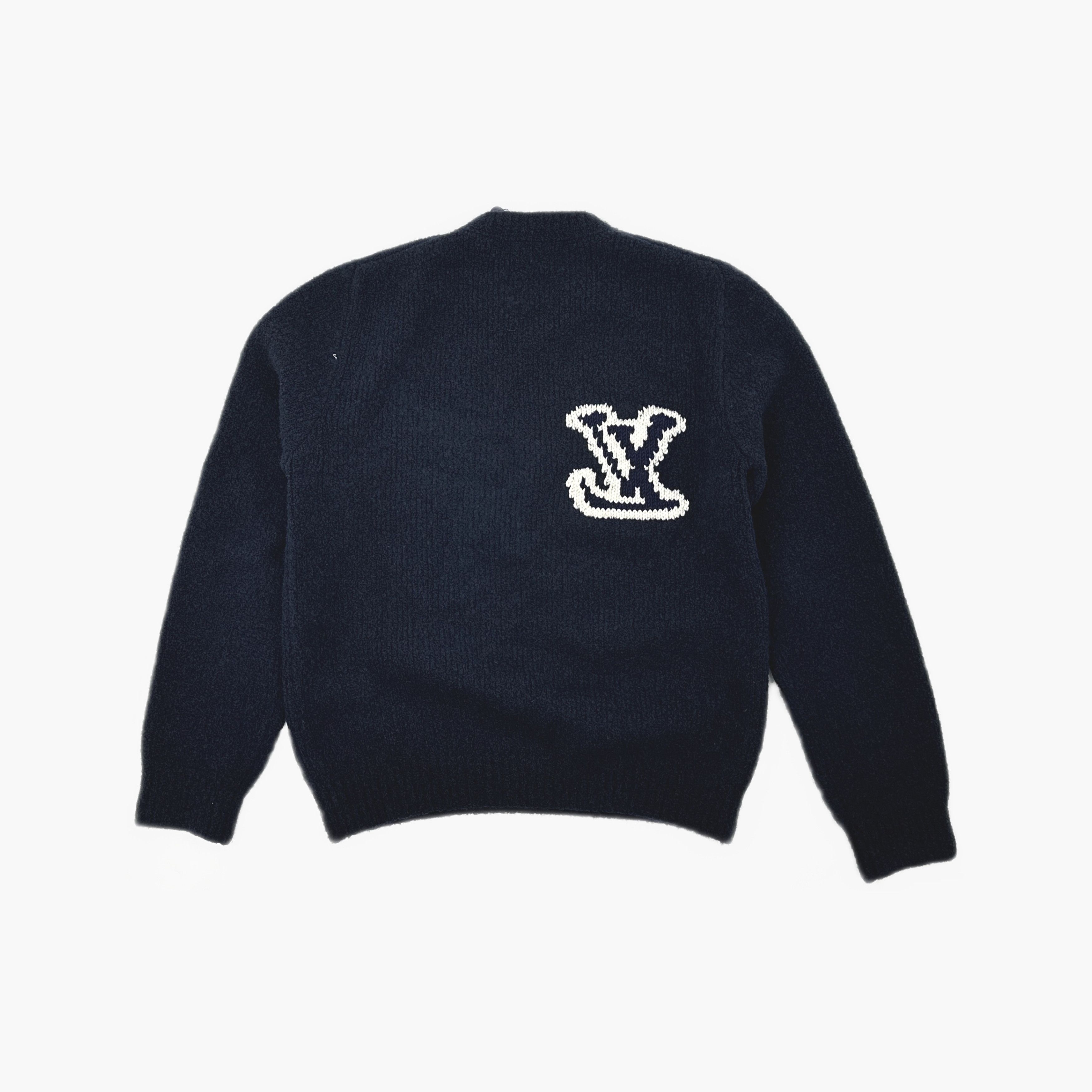 Louis Vuitton Louis Vuitton Intarsia Logo Wool Sweater XL Size US XL / EU 56 / 4 - 2 Thumbnail