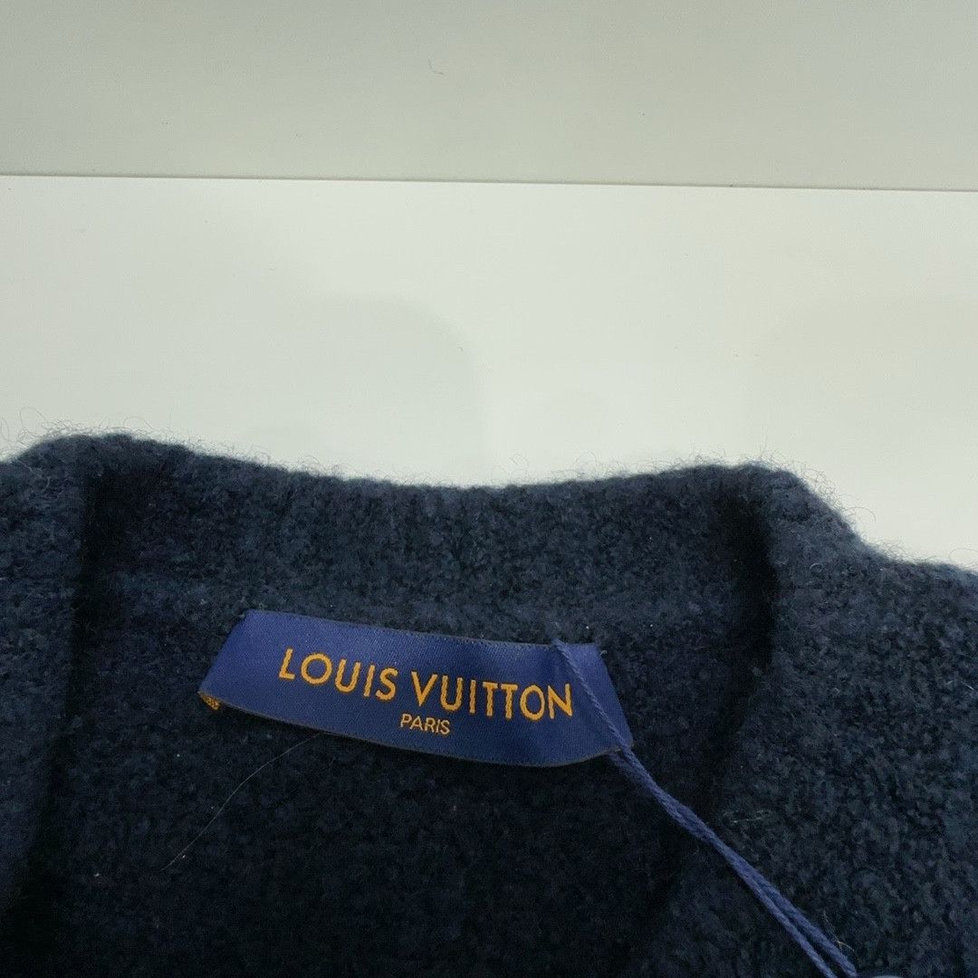 Louis Vuitton Louis Vuitton Intarsia Logo Wool Sweater XL Size US XL / EU 56 / 4 - 3 Thumbnail