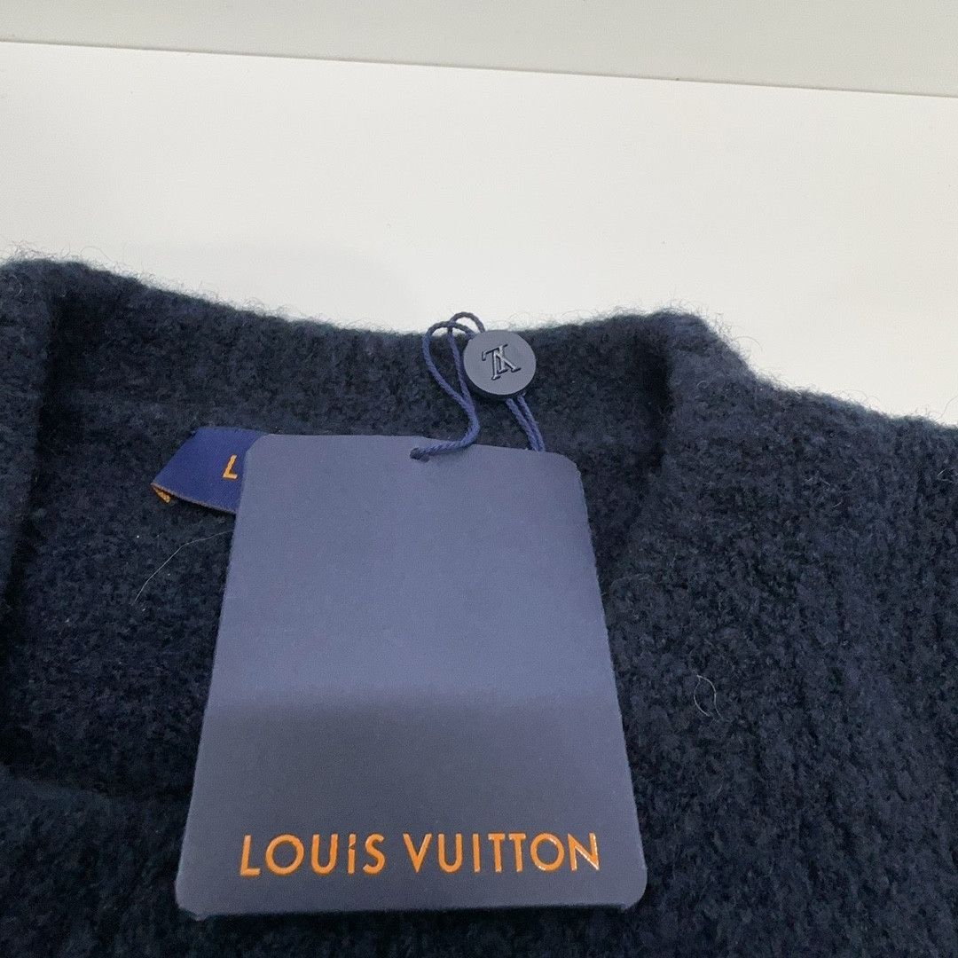 Louis Vuitton Louis Vuitton Intarsia Logo Wool Sweater XL Size US XL / EU 56 / 4 - 4 Thumbnail