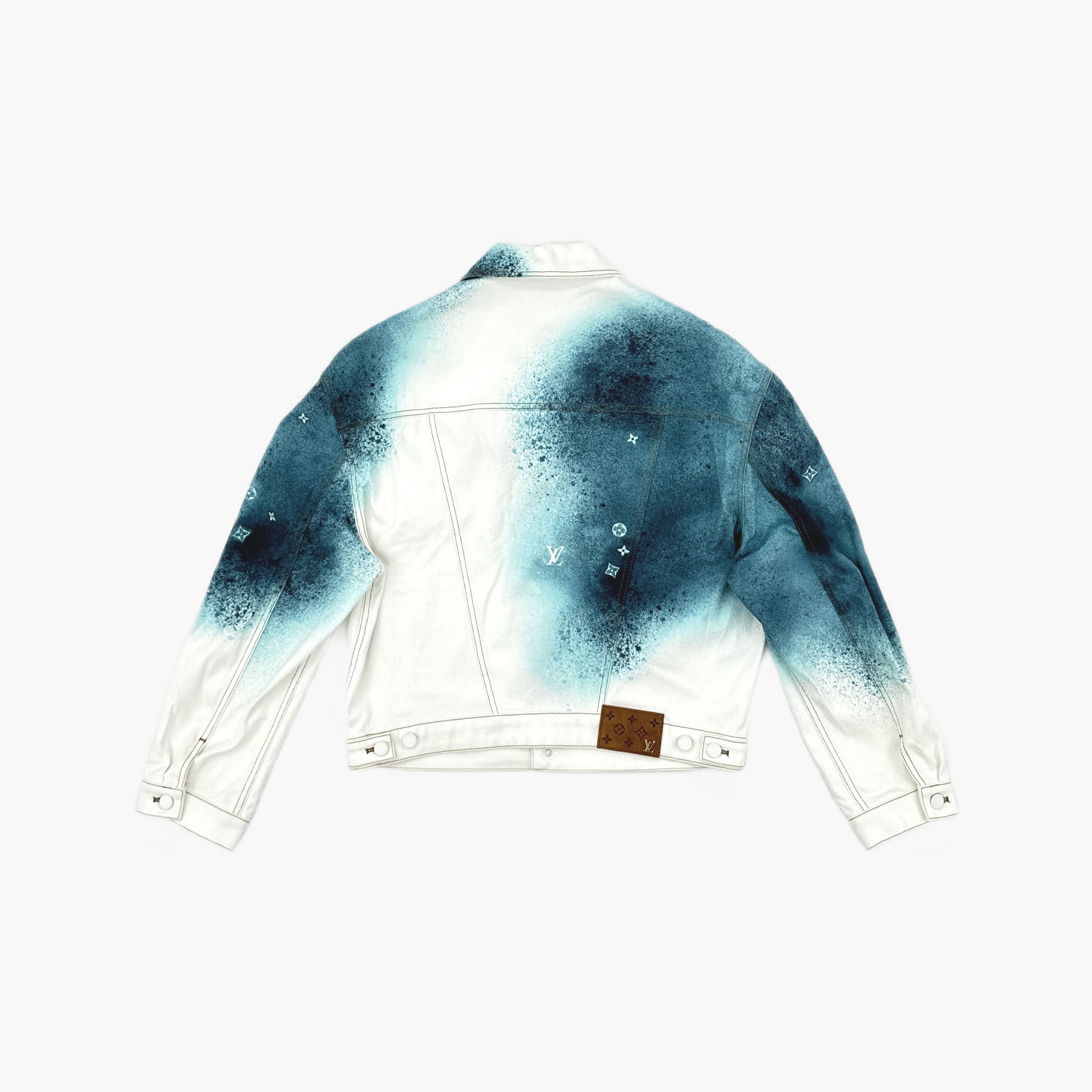 Louis Vuitton Louis Vuitton Spray Effect Denim Jacket 48 Size US M / EU 48-50 / 2 - 2 Thumbnail