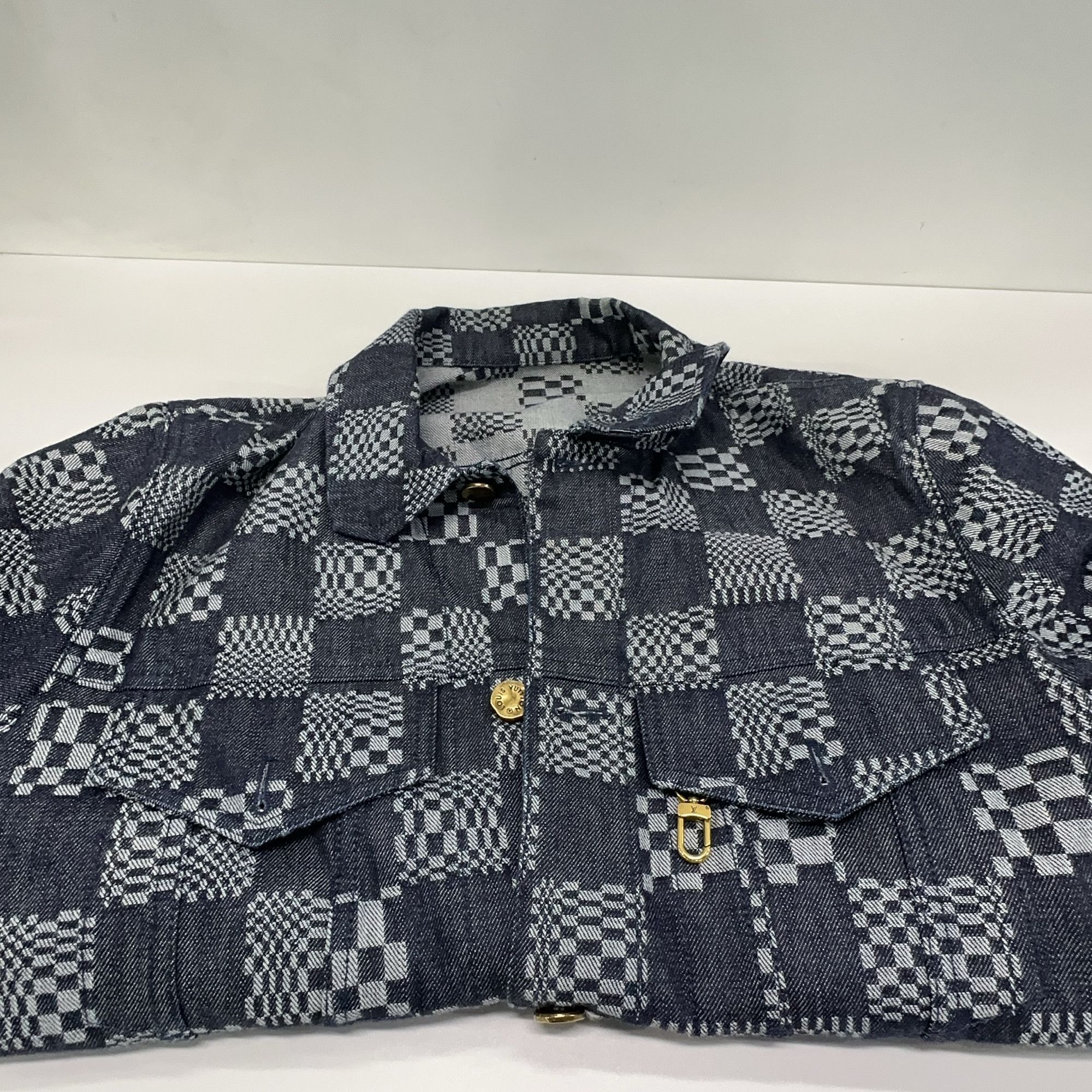 Louis Vuitton Louis Vuitton Damier Denim Jacket 48 Size US M / EU 48-50 / 2 - 6 Thumbnail