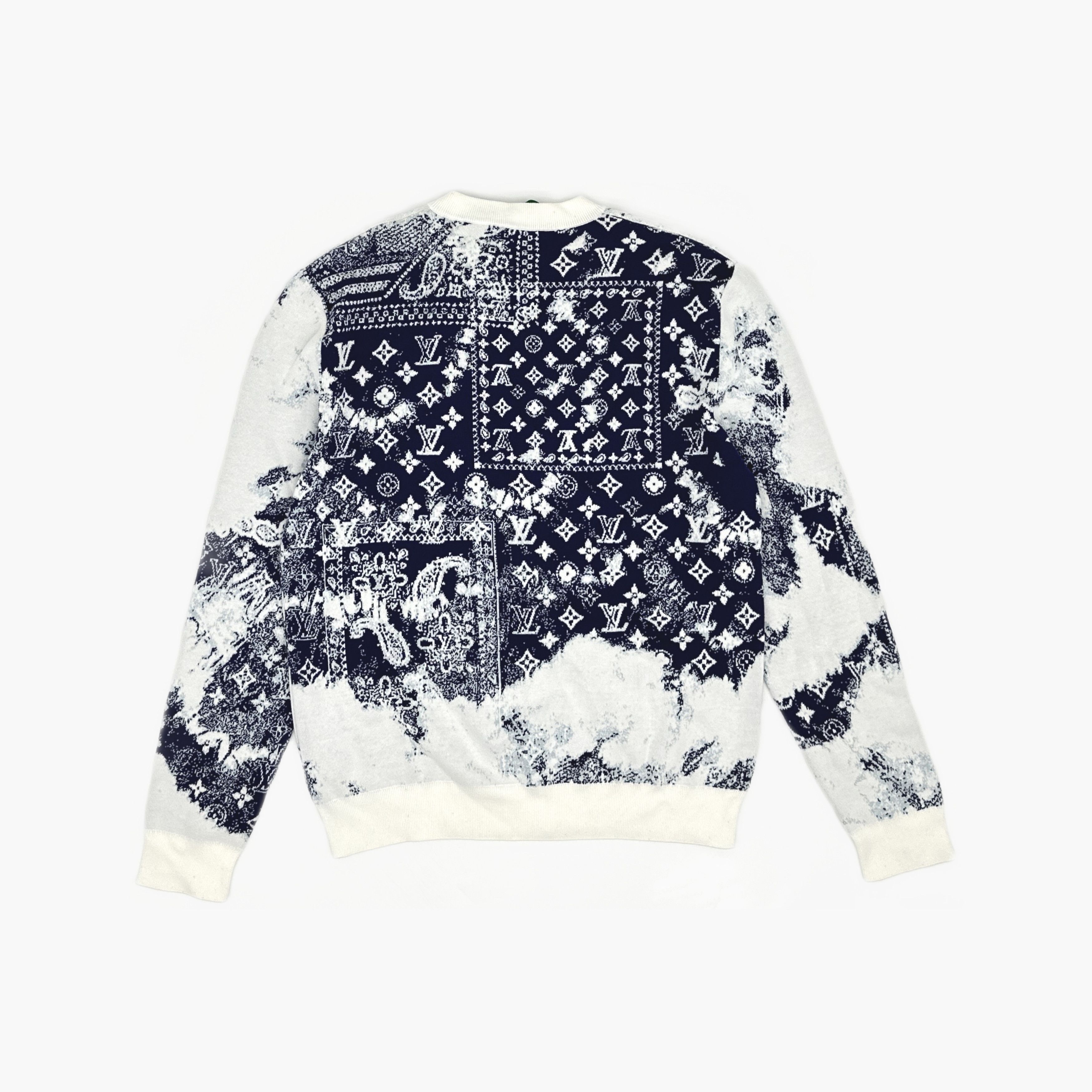 Louis Vuitton Louis Vuitton Bandana Monogram Knit Sweater Size M Size US M / EU 48-50 / 2 - 2 Thumbnail