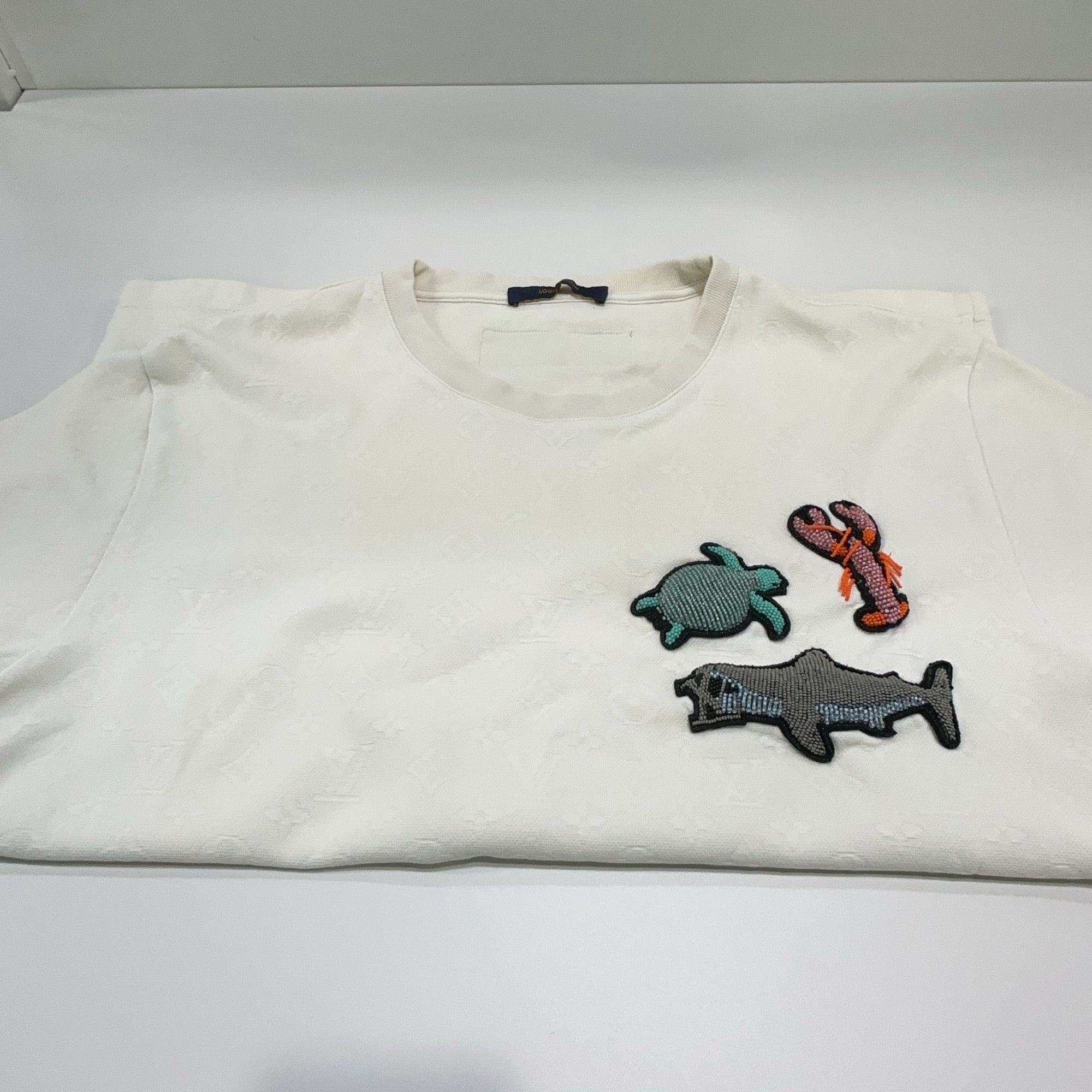 Louis Vuitton Louis Vuitton Beaded Animal Monogram T-Shirt M Size US M / EU 48-50 / 2 - 7 Thumbnail
