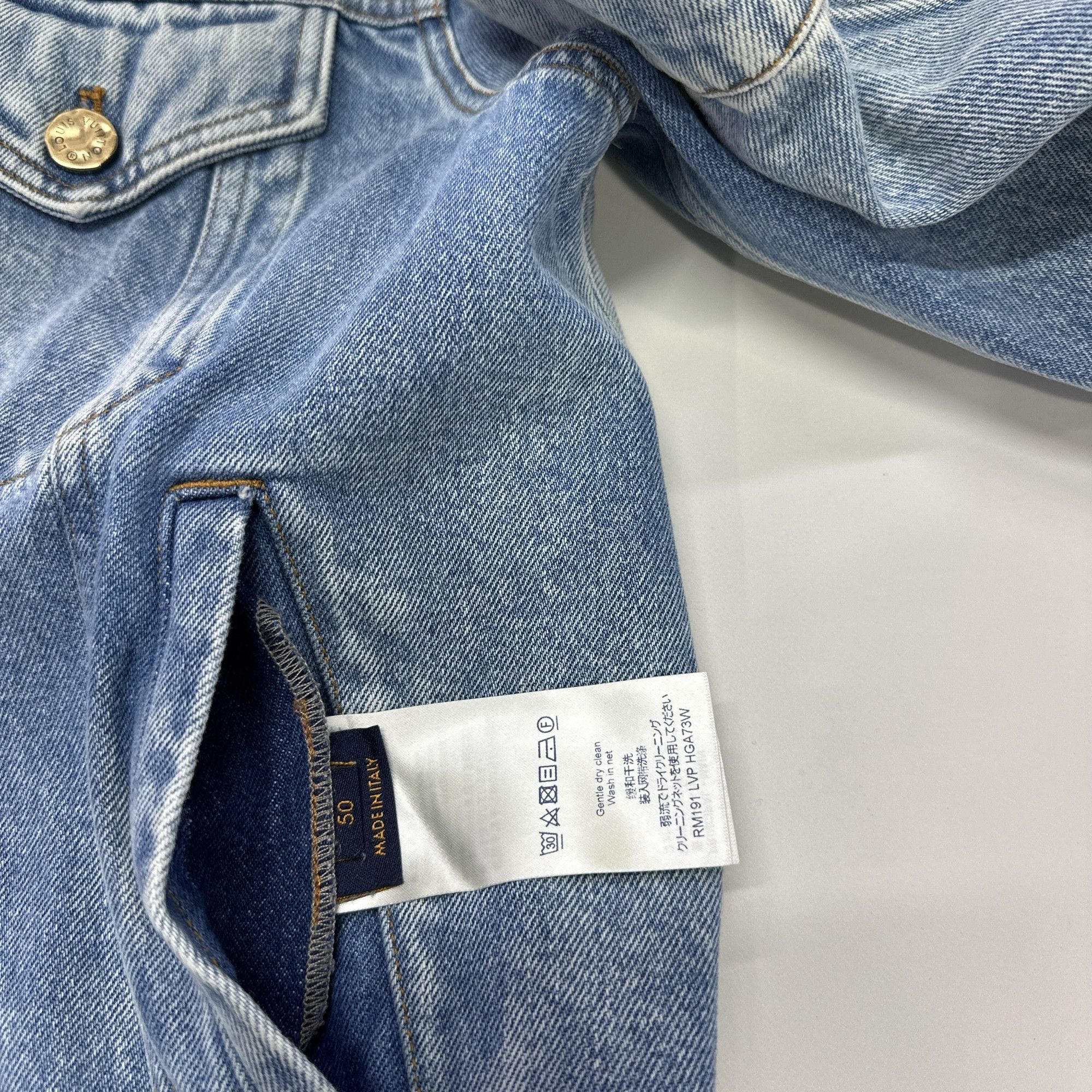 Louis Vuitton Louis Vuitton Layered Washed Denim Jacket Size 50 Size US M / EU 48-50 / 2 - 4 Thumbnail