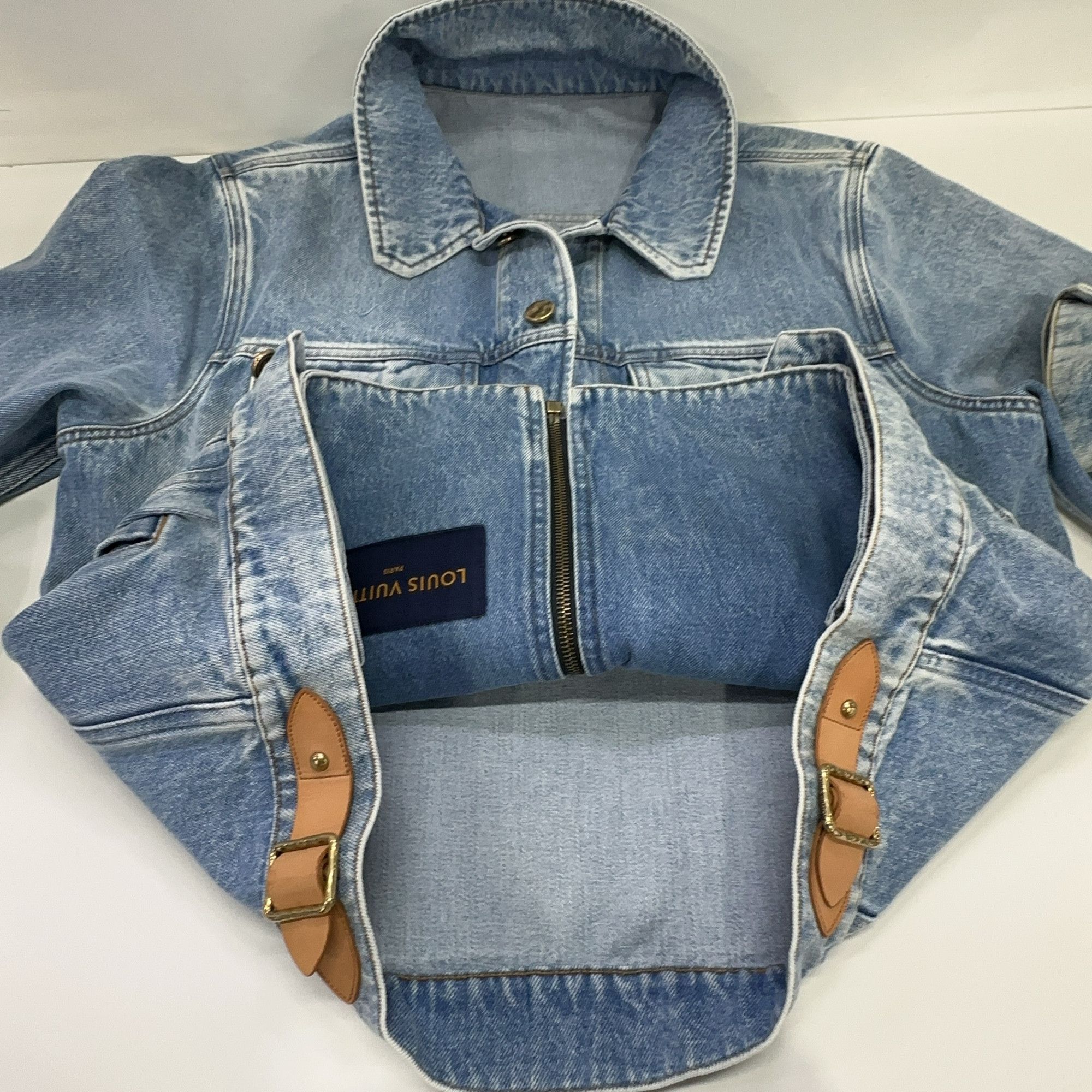 Louis Vuitton Louis Vuitton Layered Washed Denim Jacket Size 50 Size US M / EU 48-50 / 2 - 7 Thumbnail