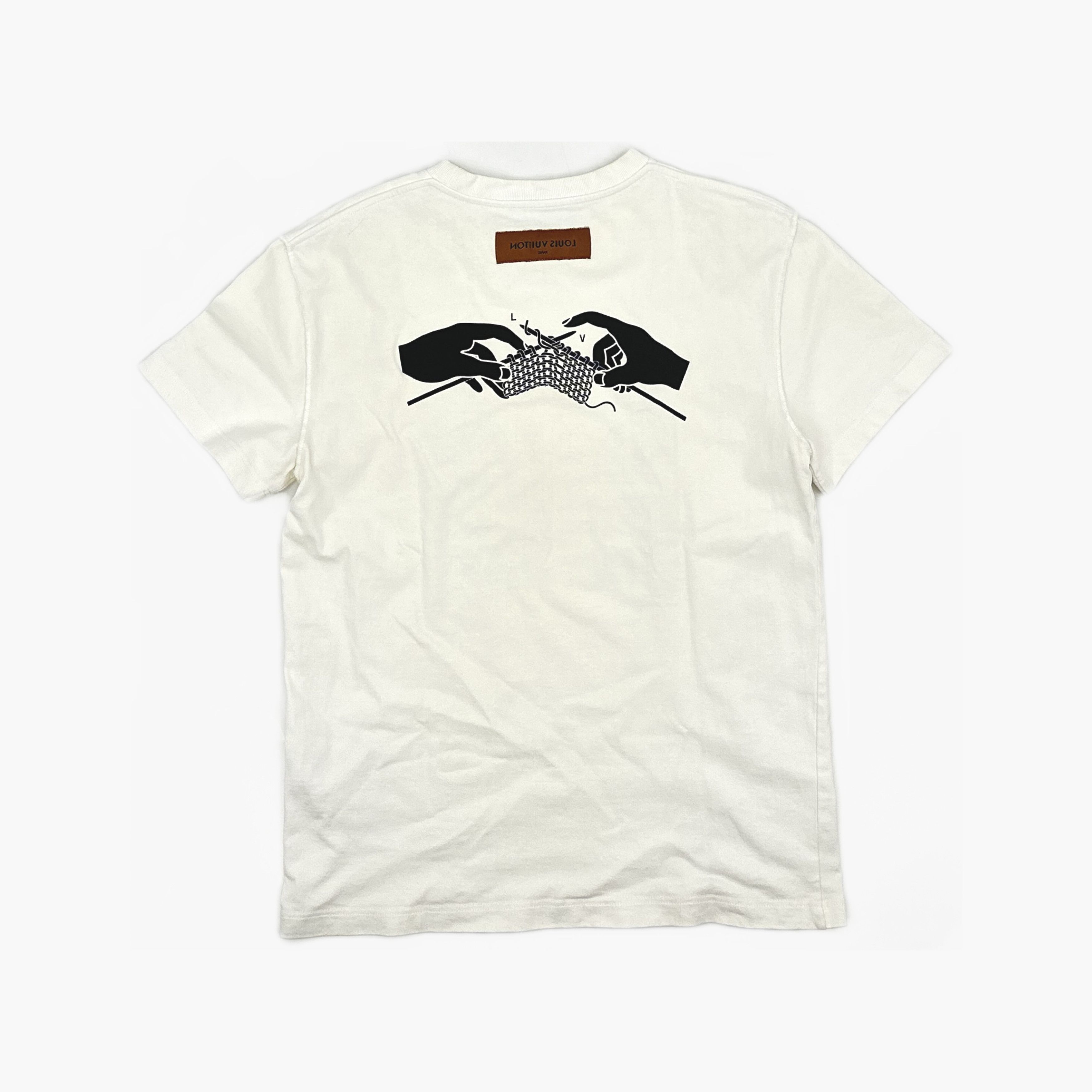 Louis Vuitton Louis Vuitton Cable Pattern Graphic T-Shirt S Size US S / EU 44-46 / 1 - 2 Thumbnail