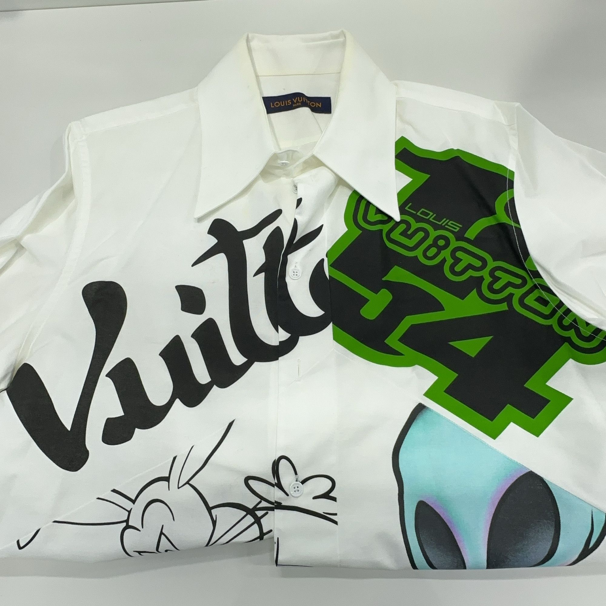 Louis Vuitton Louis Vuitton FW22 Cartoon Print Shirt US M Size US M / EU 48-50 / 2 - 8 Thumbnail