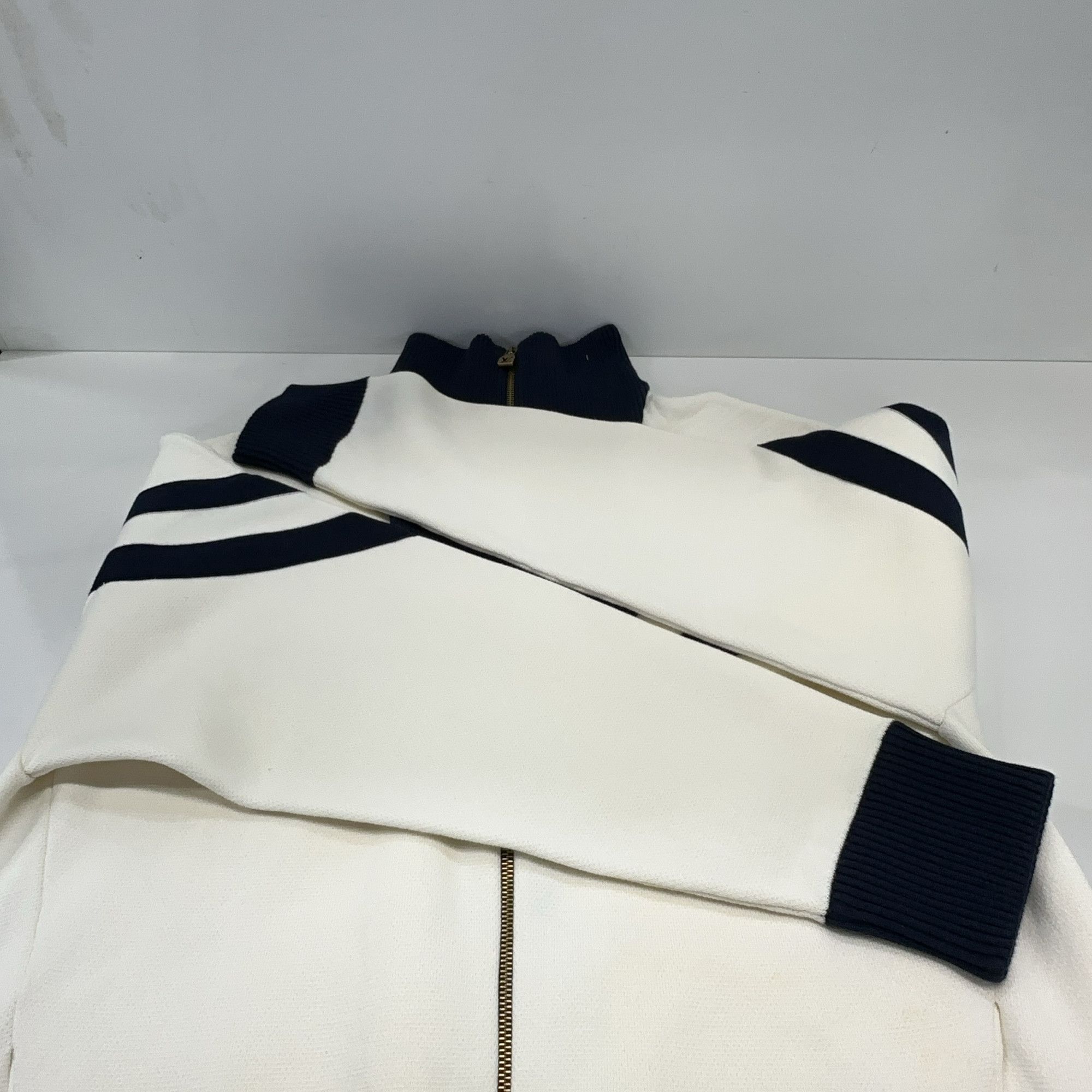 Louis Vuitton Louis Vuitton Striped Zip-Up Knit Jacket Size M Size US M / EU 48-50 / 2 - 7 Thumbnail