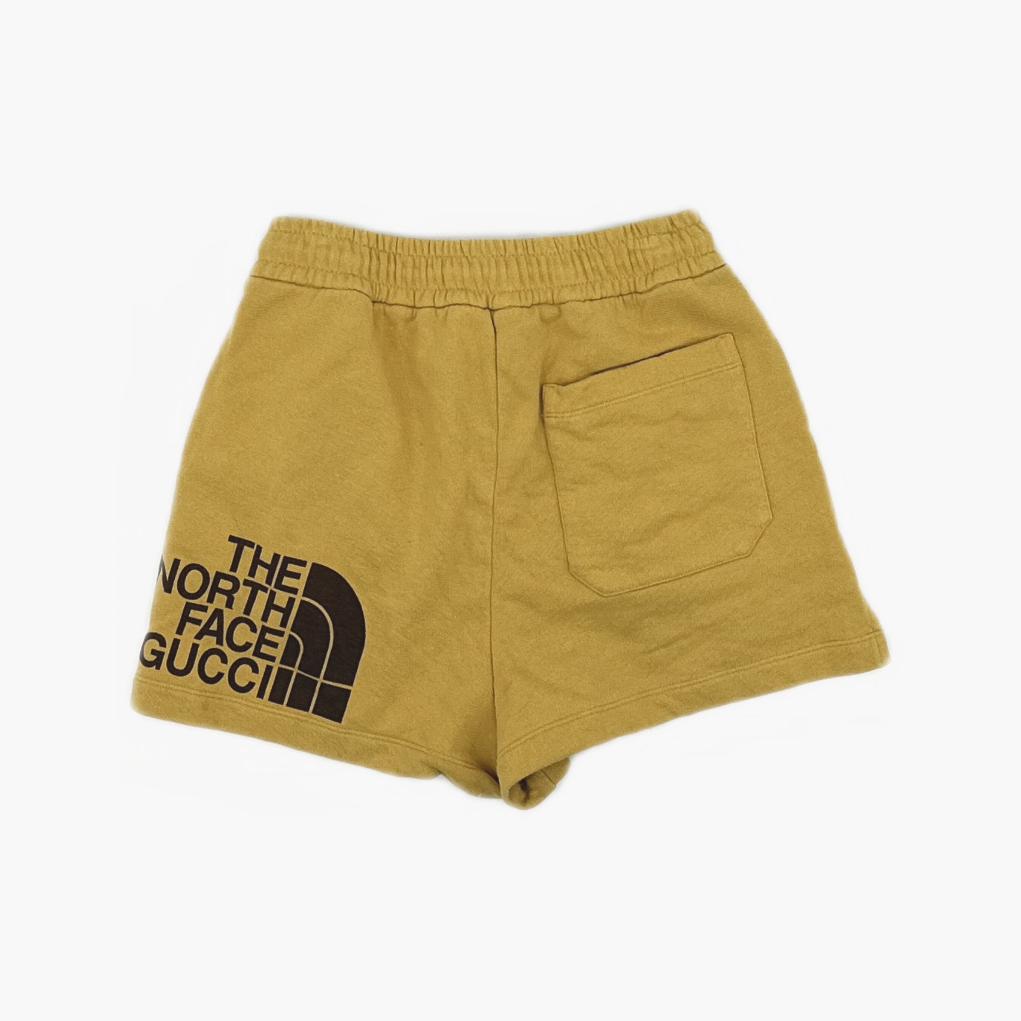 Gucci Gucci x The North Face Yellow Logo Sweat Shorts XS Size US 28 / EU 44 - 2 Thumbnail