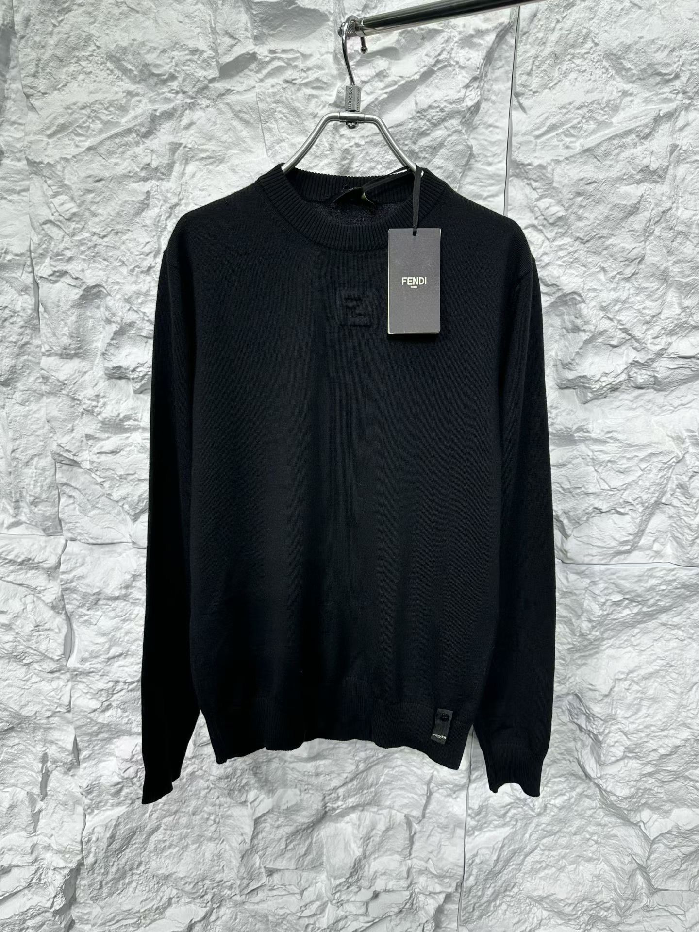 Fendi Fendi Embossed FF Logo Wool Sweater 48 Size US M / EU 48-50 / 2 - 2 Thumbnail