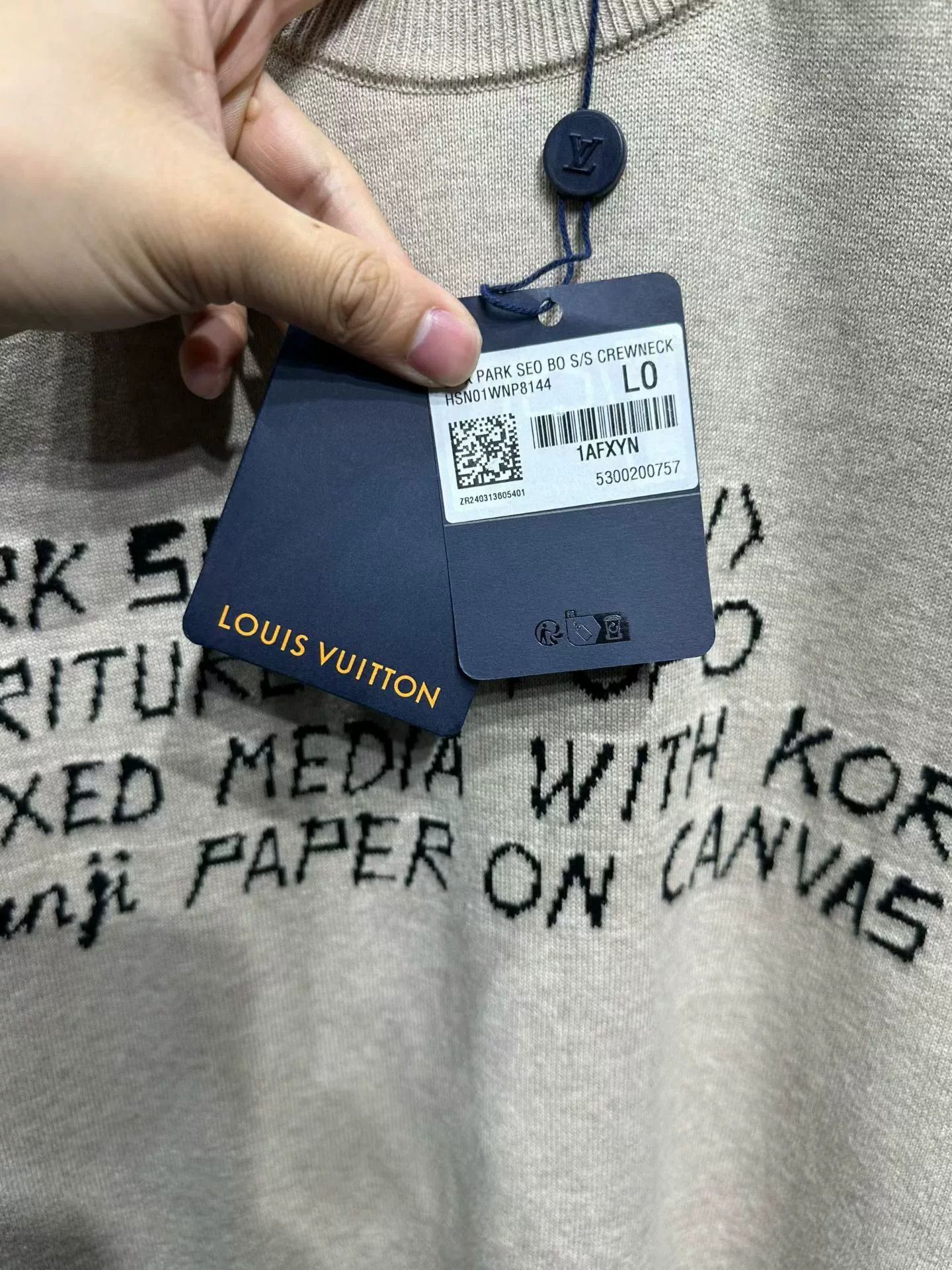 Louis Vuitton Louis Vuitton Park Seo-Bo Knit T-Shirt L Size US L / EU 52-54 / 3 - 4 Thumbnail