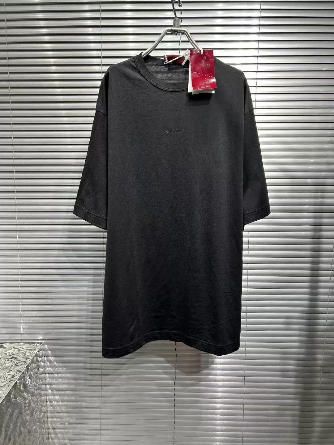 Gucci Gucci Logo Embroidery Cotton T-Shirt Size M Size US M / EU 48-50 / 2 - 2 Thumbnail