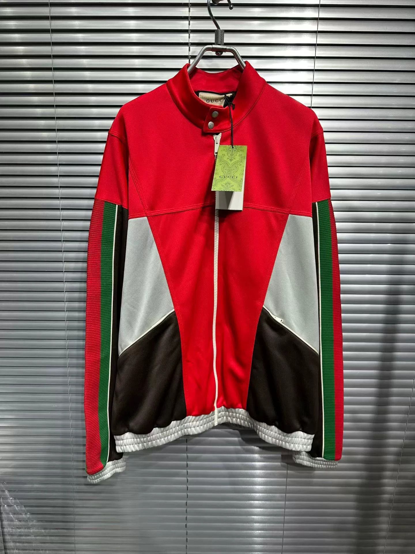 Gucci Gucci Web Stripe Multi-Color Zip Jacket M Size US M / EU 48-50 / 2 - 2 Thumbnail