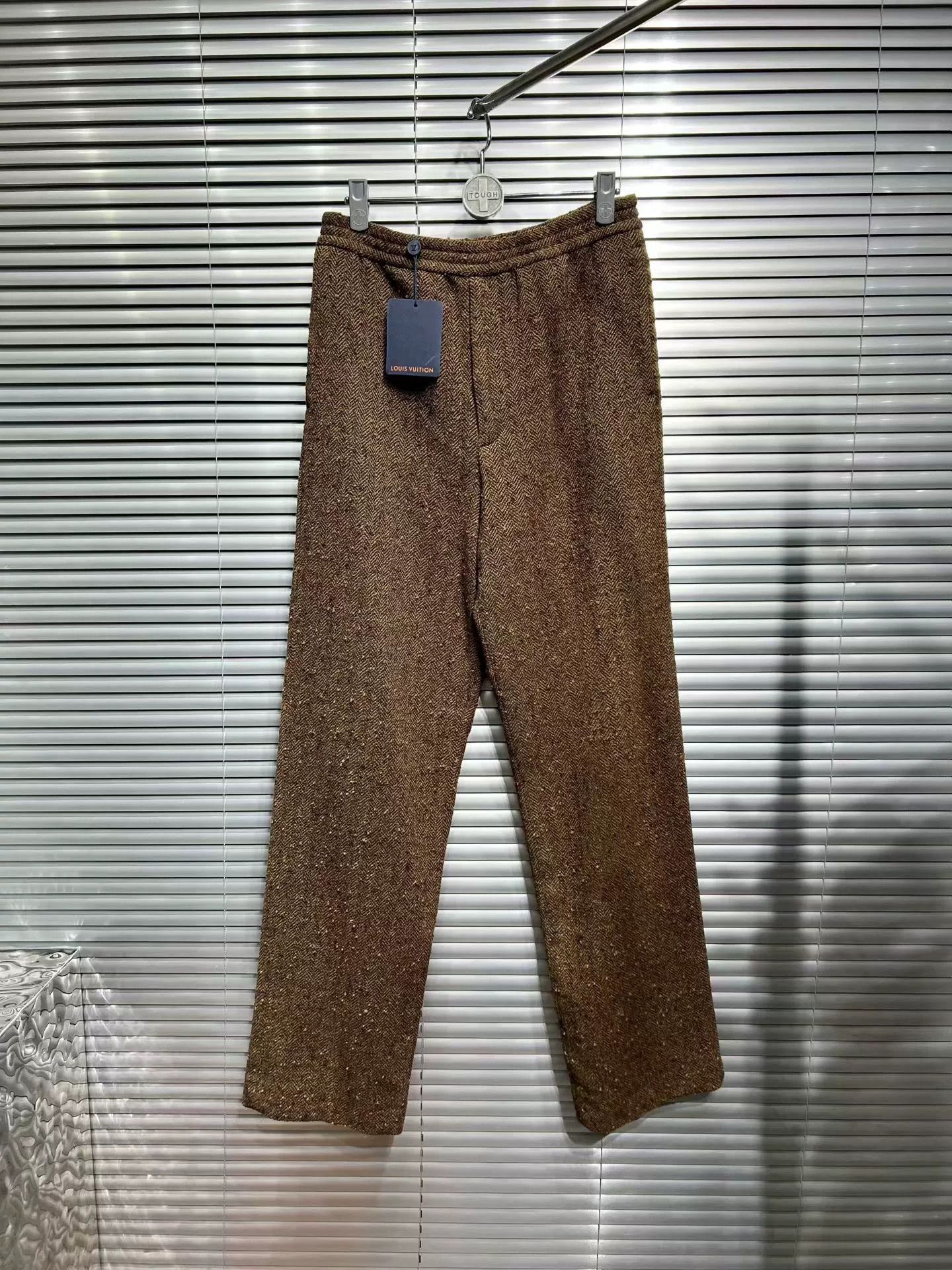 Louis Vuitton Louis Vuitton x Nigo Herringbone Wool Trousers 28 Size US 28 / EU 44 - 2 Thumbnail