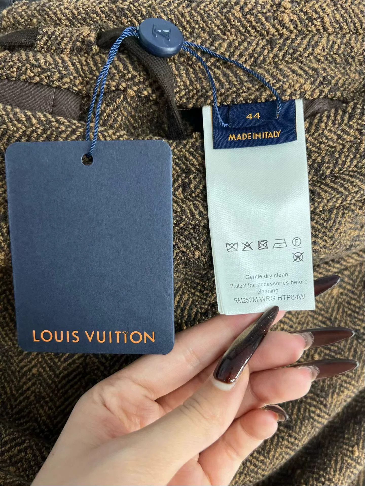 Louis Vuitton Louis Vuitton x Nigo Herringbone Wool Trousers 28 Size US 28 / EU 44 - 5 Thumbnail