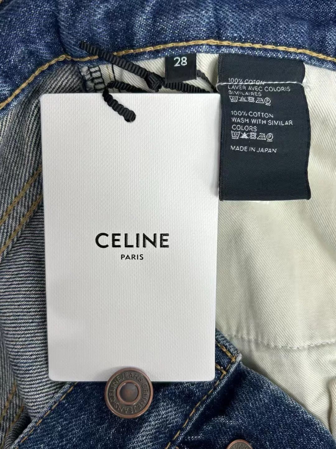 Celine CELINE Distressed Hem Washed Blue Denim Jeans 28 Size US 28 / EU 44 - 5 Thumbnail