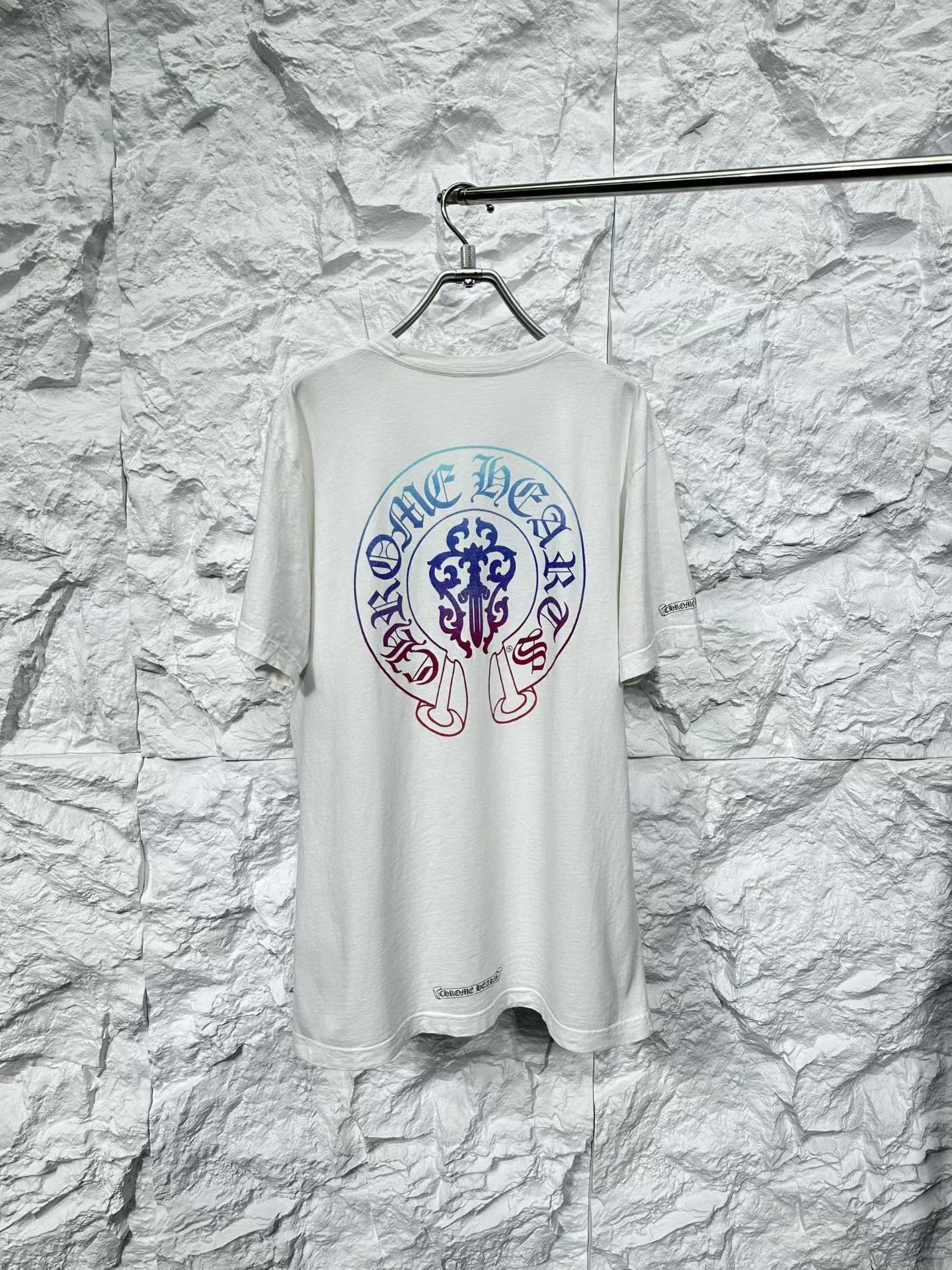 Chrome Hearts CHROME HEARTS Gradient Horseshoe Dagger T-Shirt Size L Size US L / EU 52-54 / 3 - 3 Thumbnail