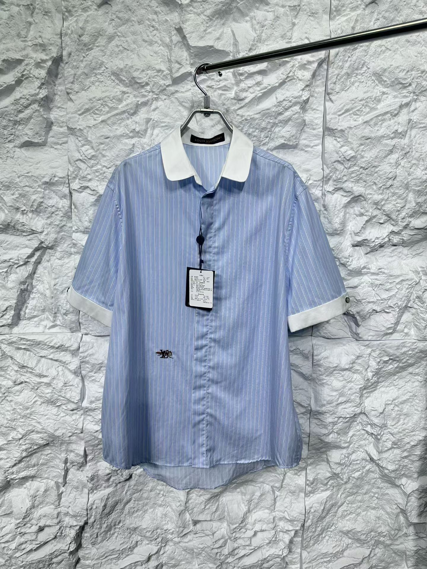 Louis Vuitton Louis Vuitton Fox Embroidery Striped Shirt Size M Size US M / EU 48-50 / 2 - 2 Thumbnail