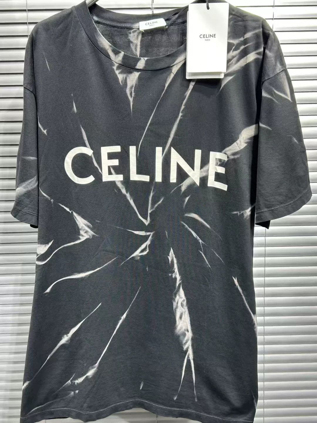 Celine Celine Tie-Dye Logo T-Shirt M Size US M / EU 48-50 / 2 - 4 Thumbnail